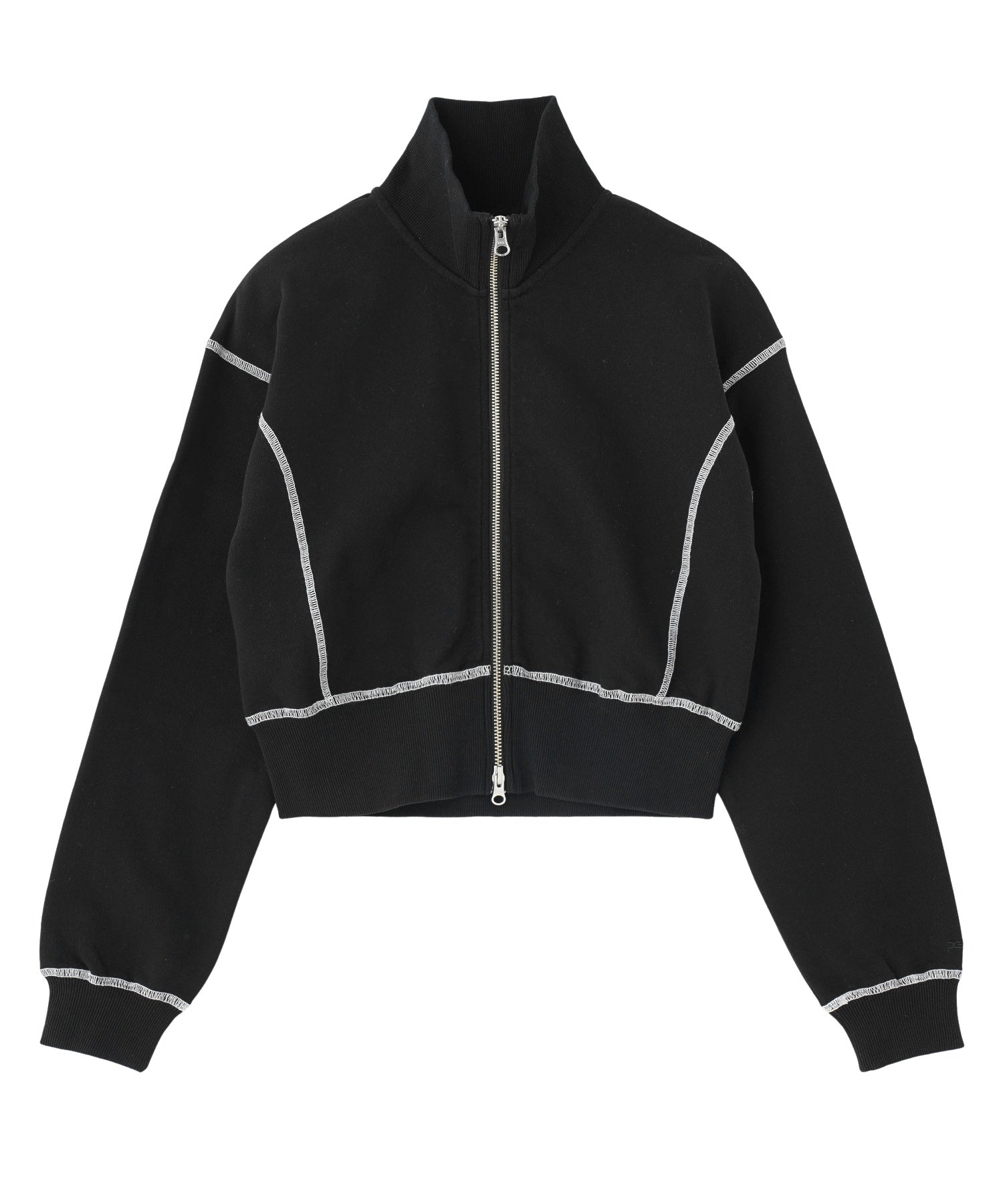 STITCH ZIP UP SWEAT TOP