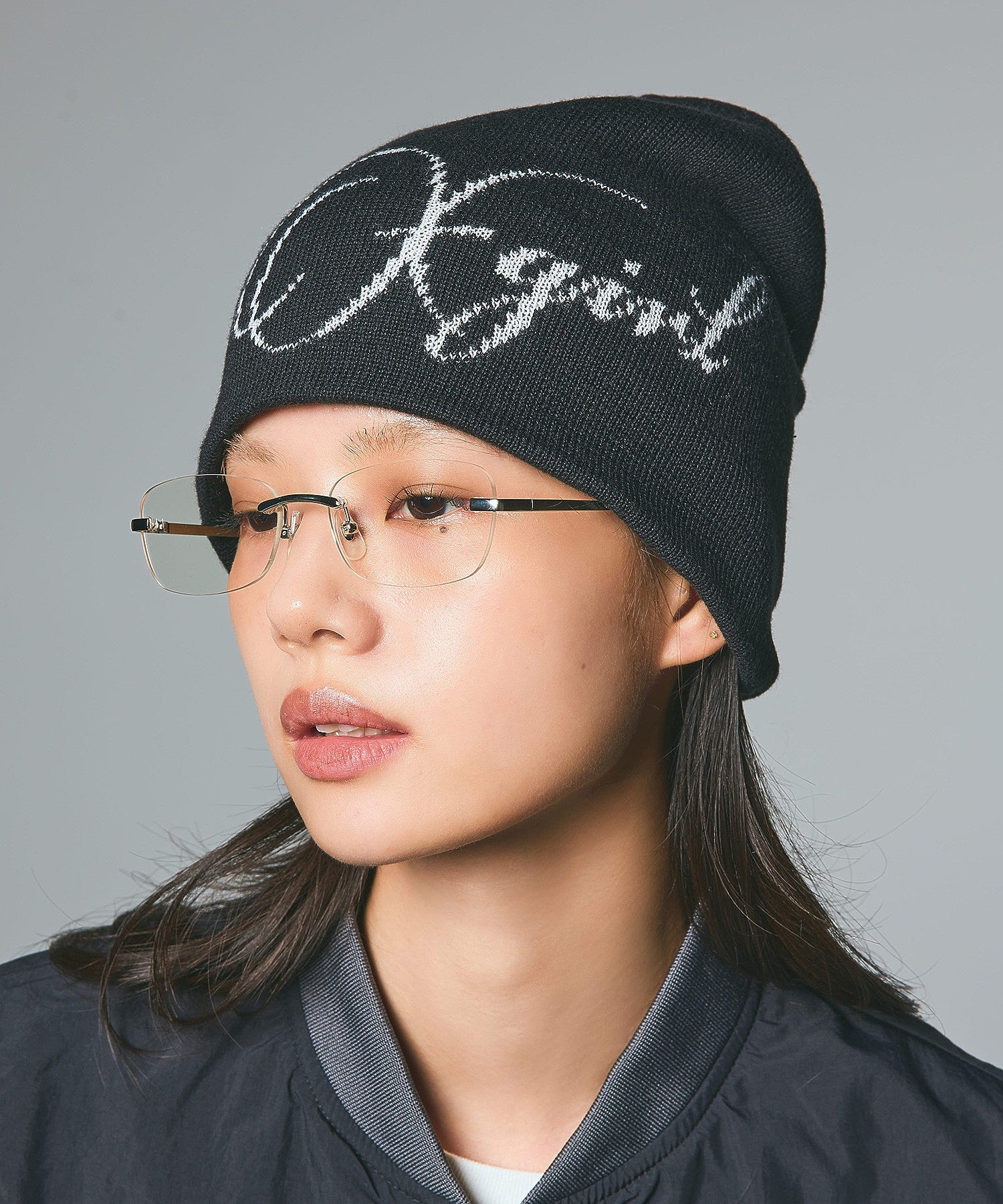 GLITTER LOGO BEANIE