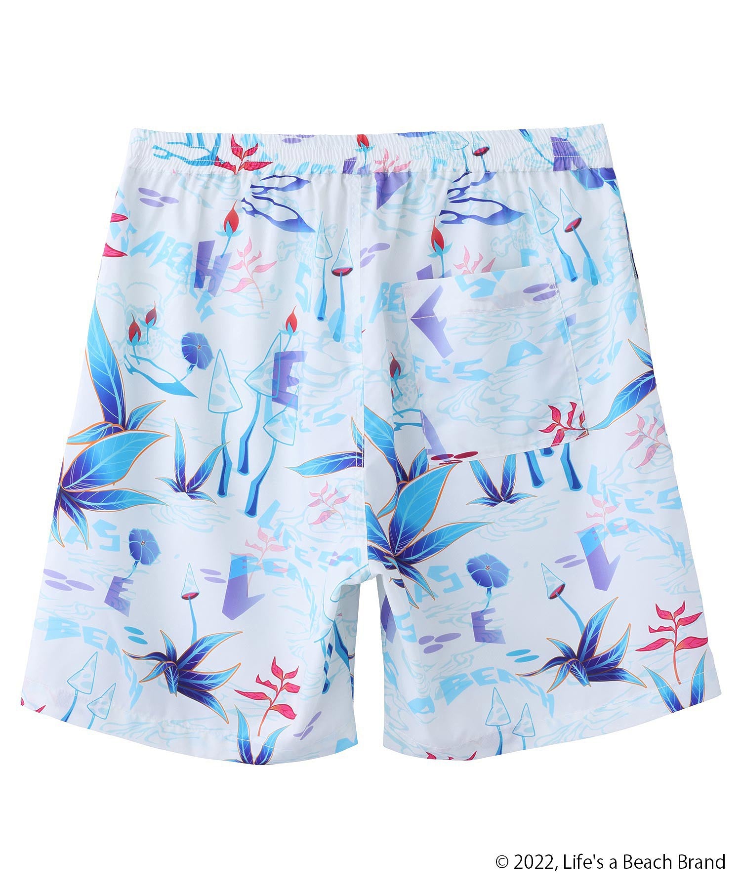 SILASxLIFE'S A BEACH MUSHROOM PATTERN SHORTS