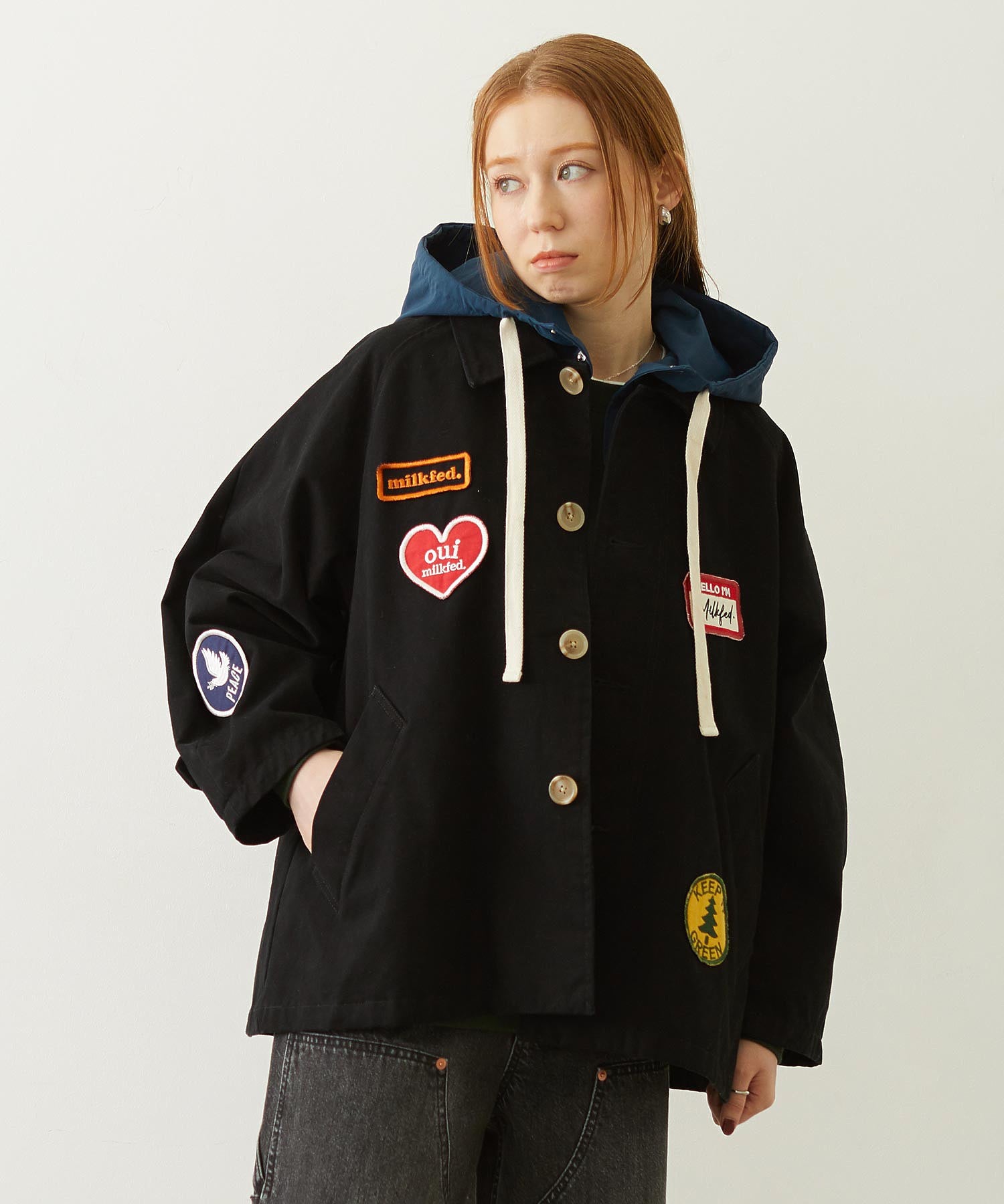 PATCH HOODED JACKET