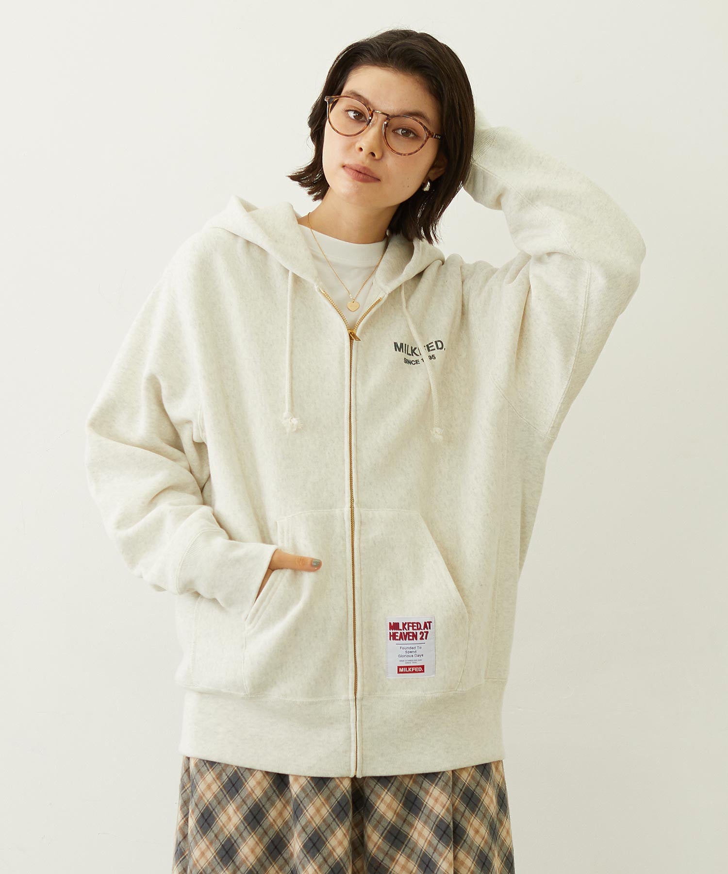 MILKFED. × CHAMPION SWEAT ZIP HOODIE