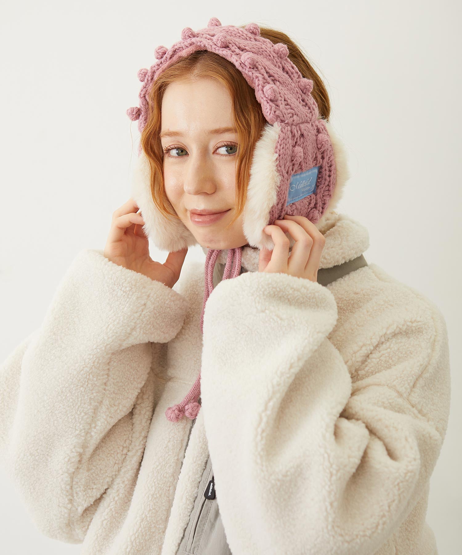 CABLE KNIT EARMUFFS
