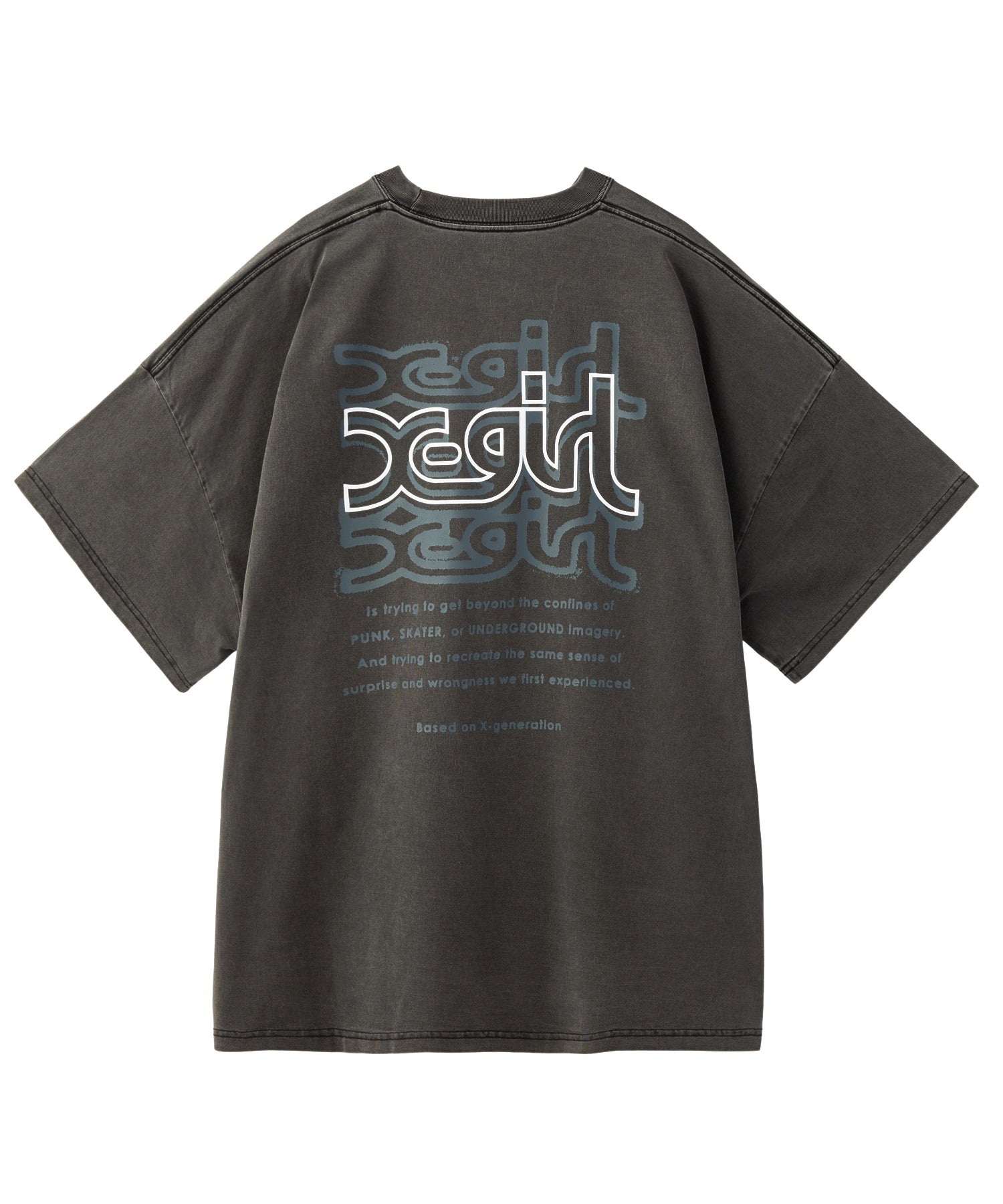 OVER PRINT MILLS LOGO S/S BIG TEE DRESS