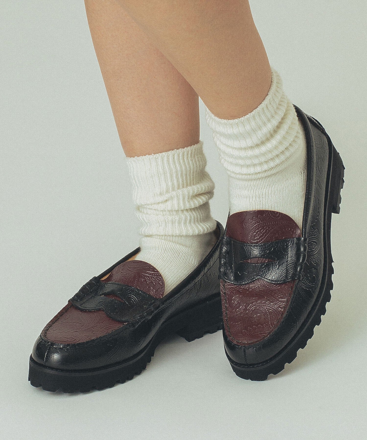 The Kenford Fineshoes/TANK SOLE COMBI COLOR LOAFERS