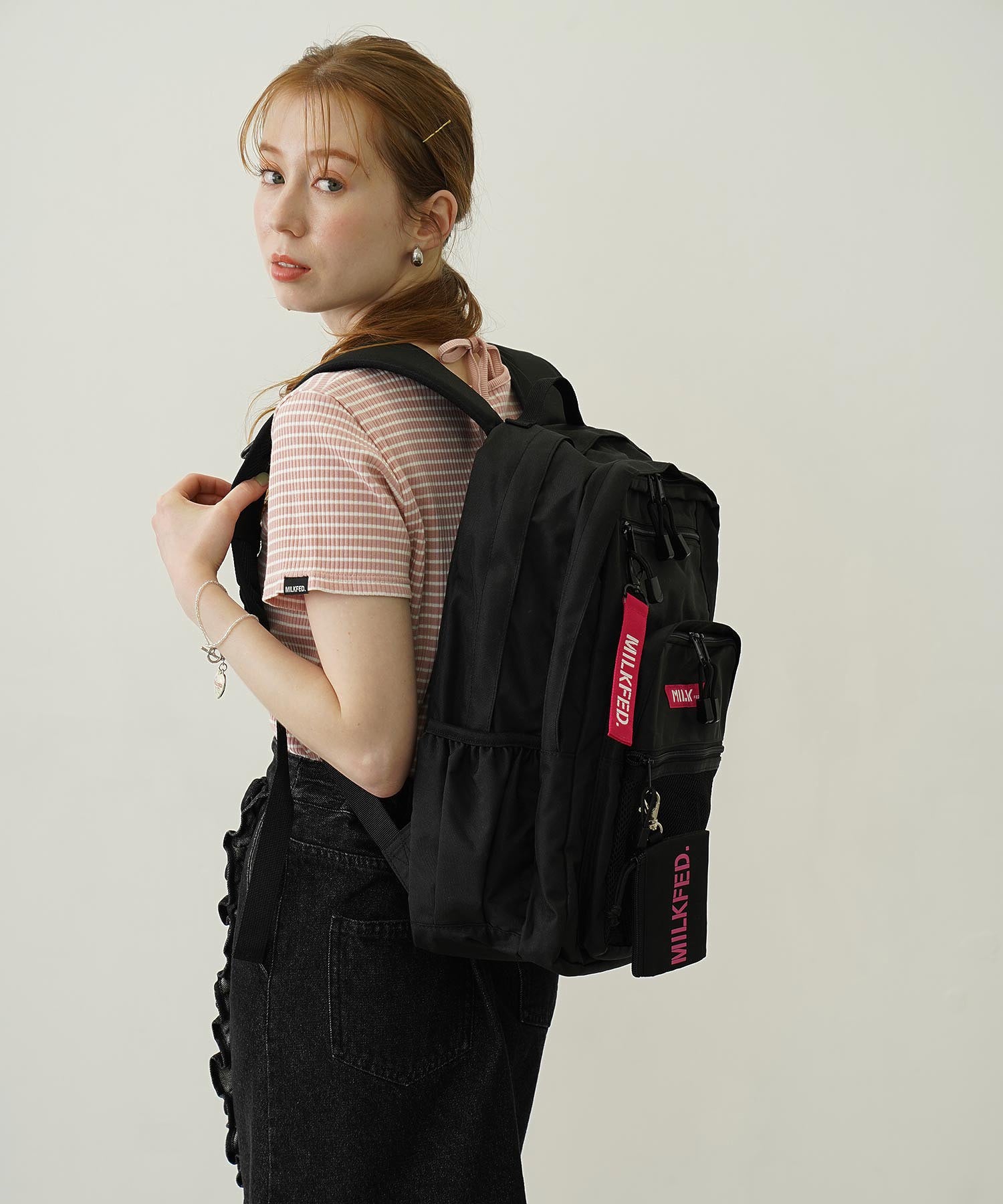 【定番】W ZIP BACKPACK MILKFED.