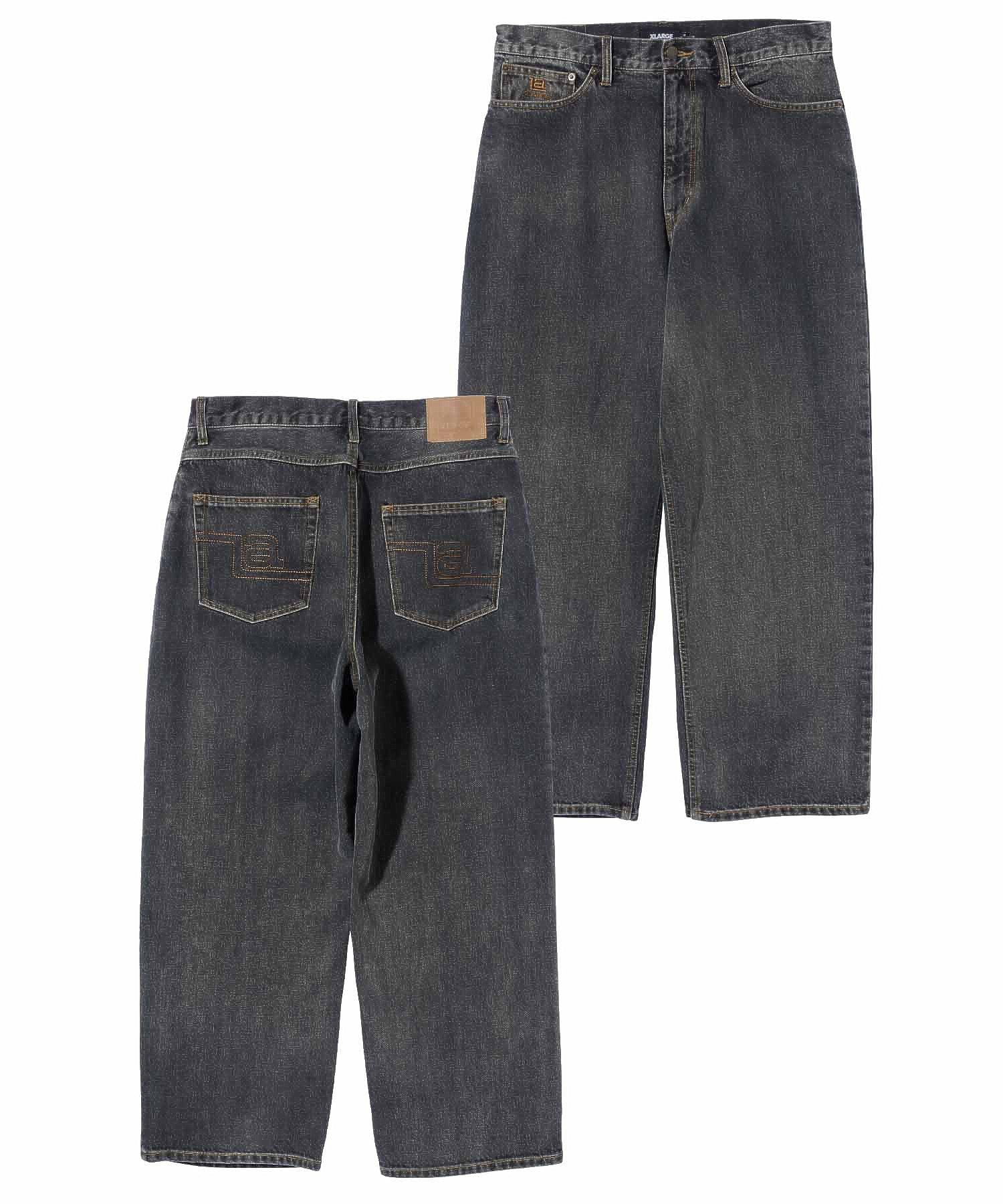 LA STITCH WIDE LEG DENIM PANTS