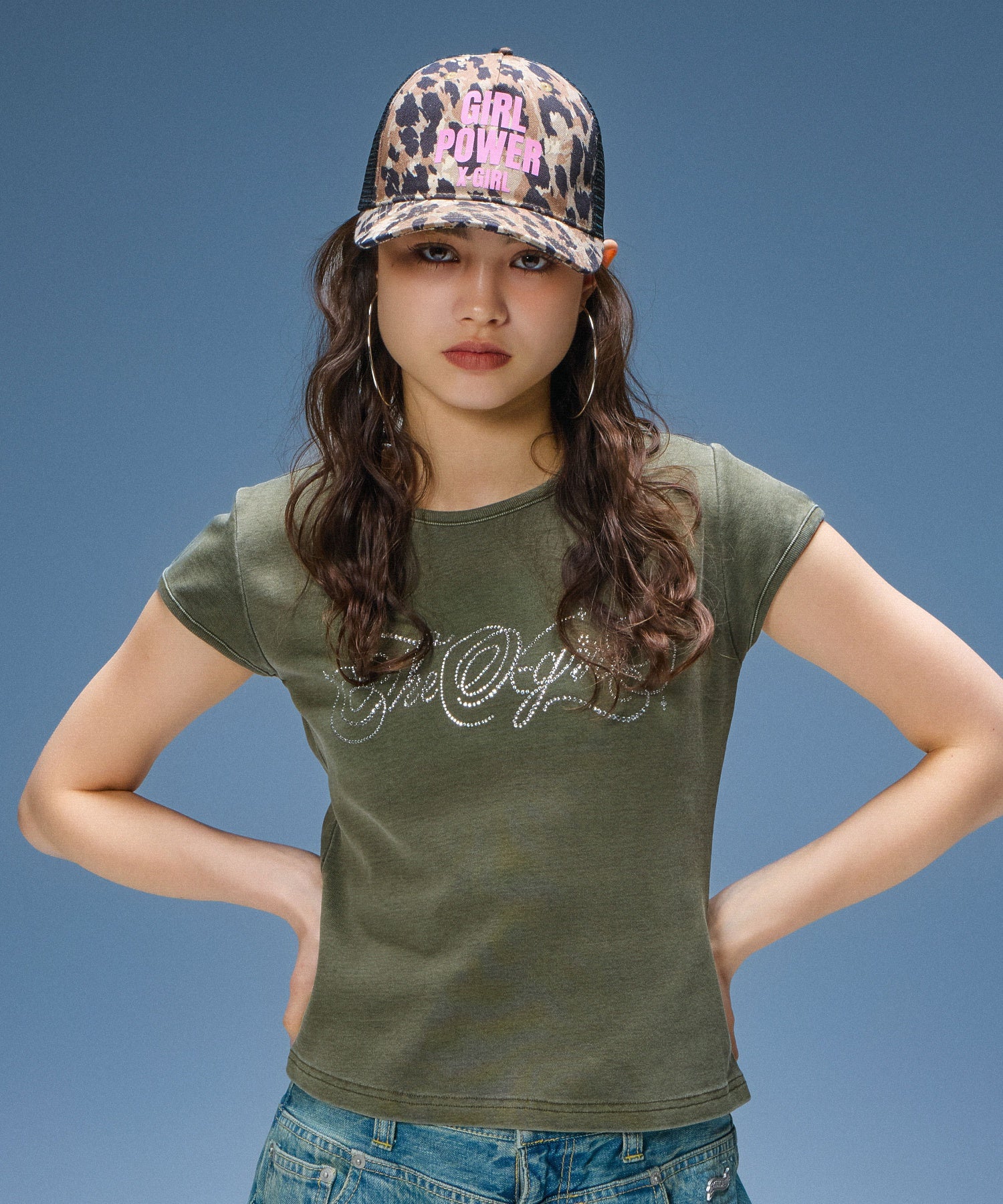 GIRL POWER LOGO TRUCKER CAP