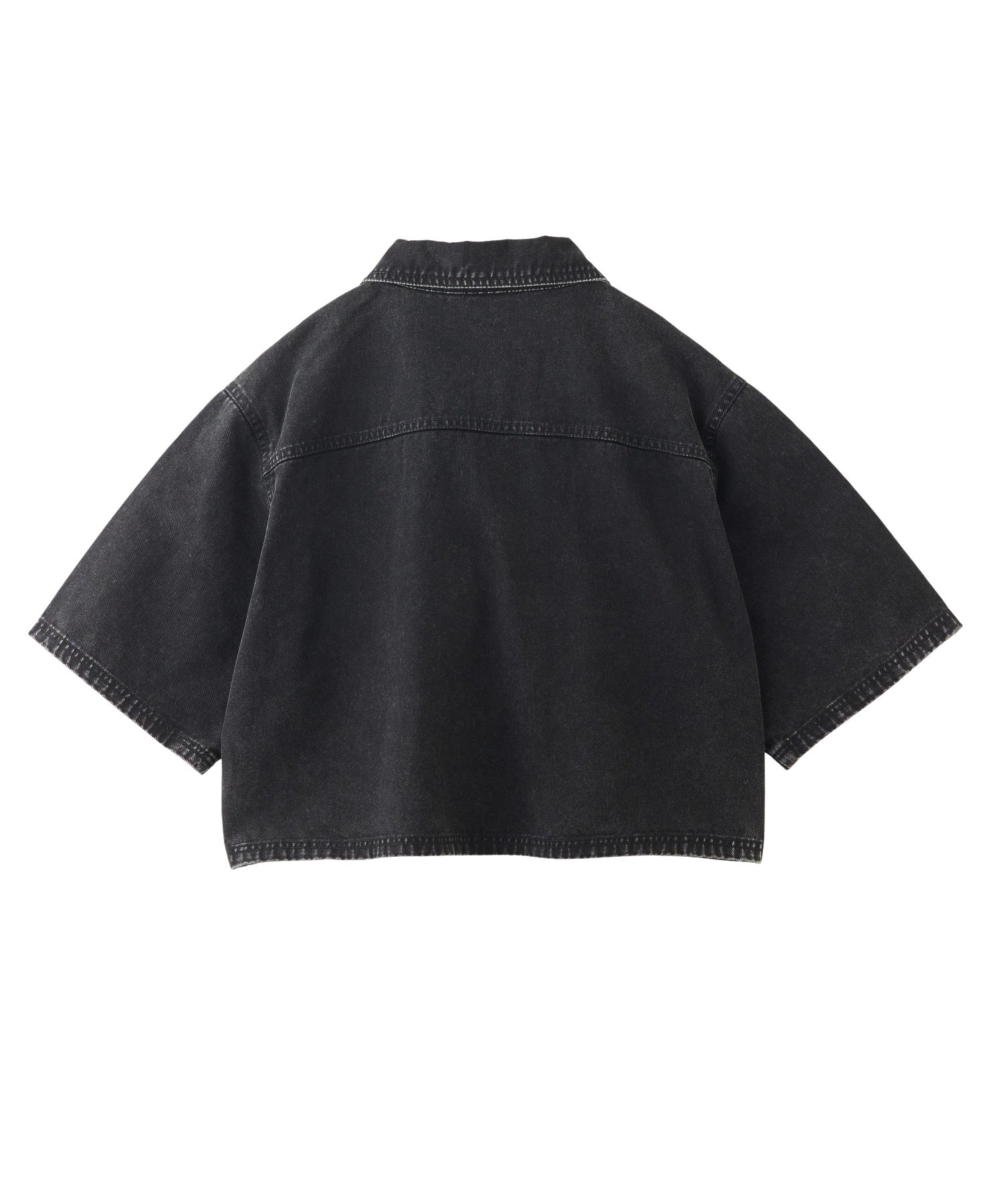 BELT POCKET CROPPED WORK SHIRT