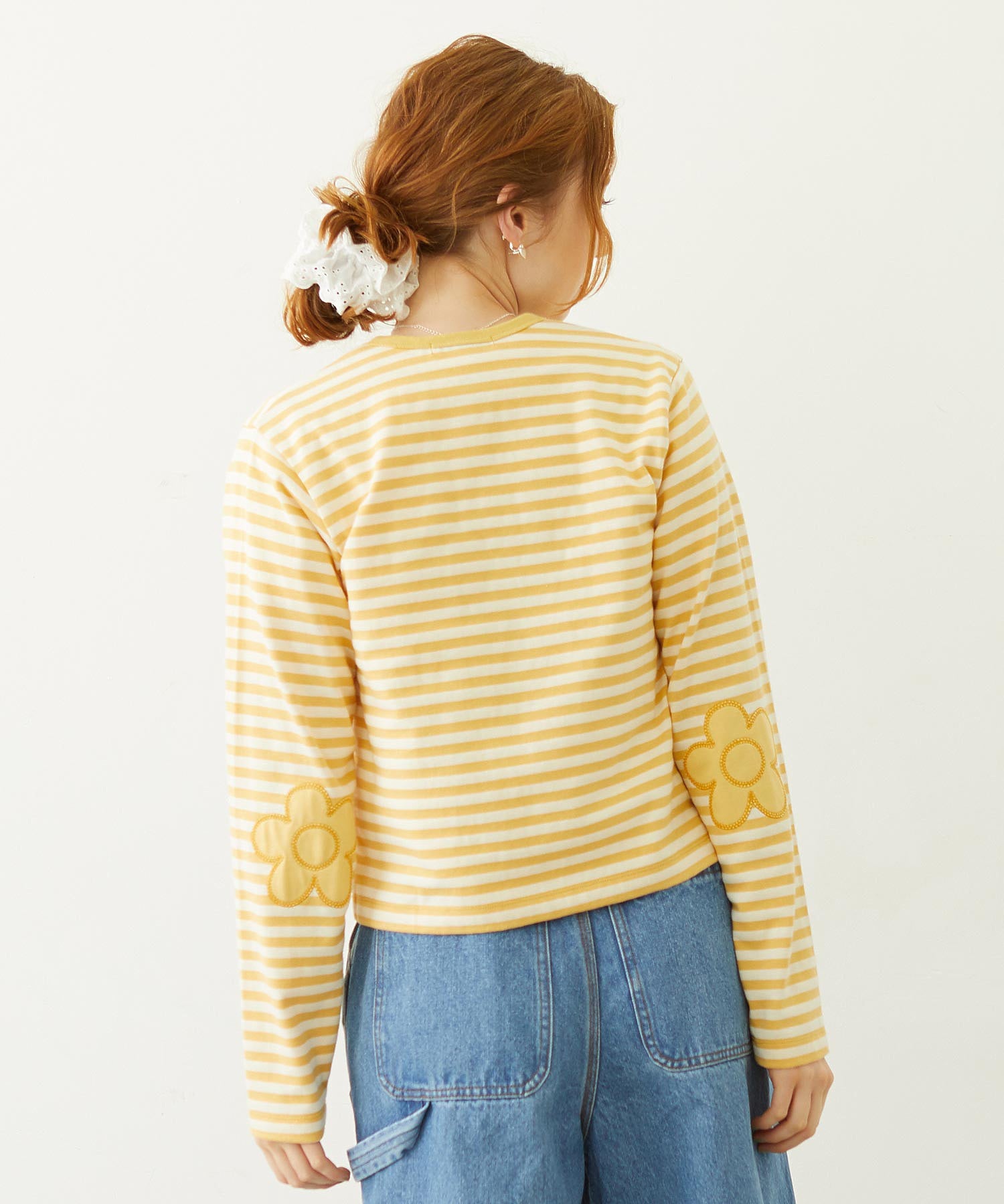 FLOWER ELBOW CARDIGAN