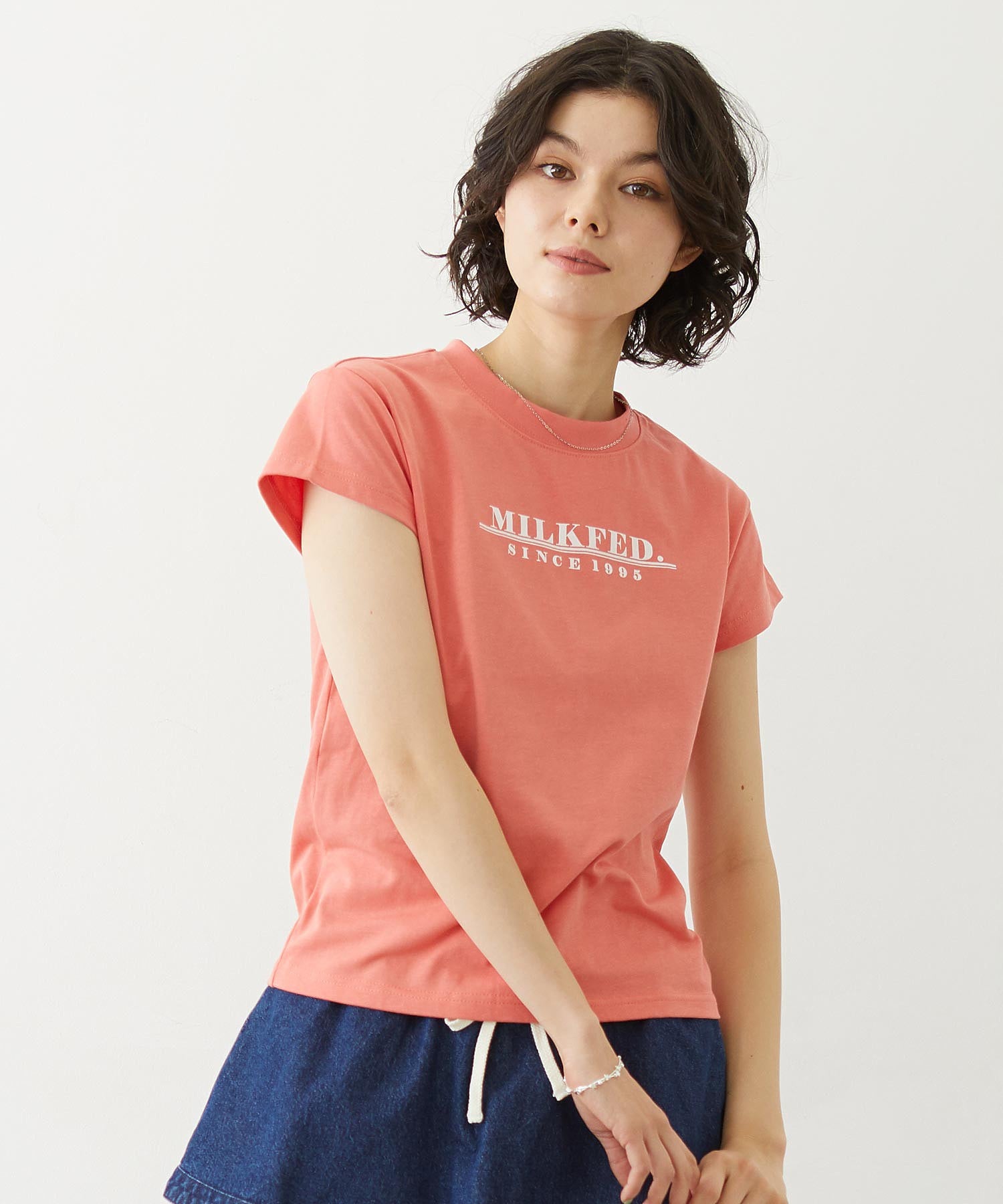 LINE LOGO FRENCH SLEEVE TOP