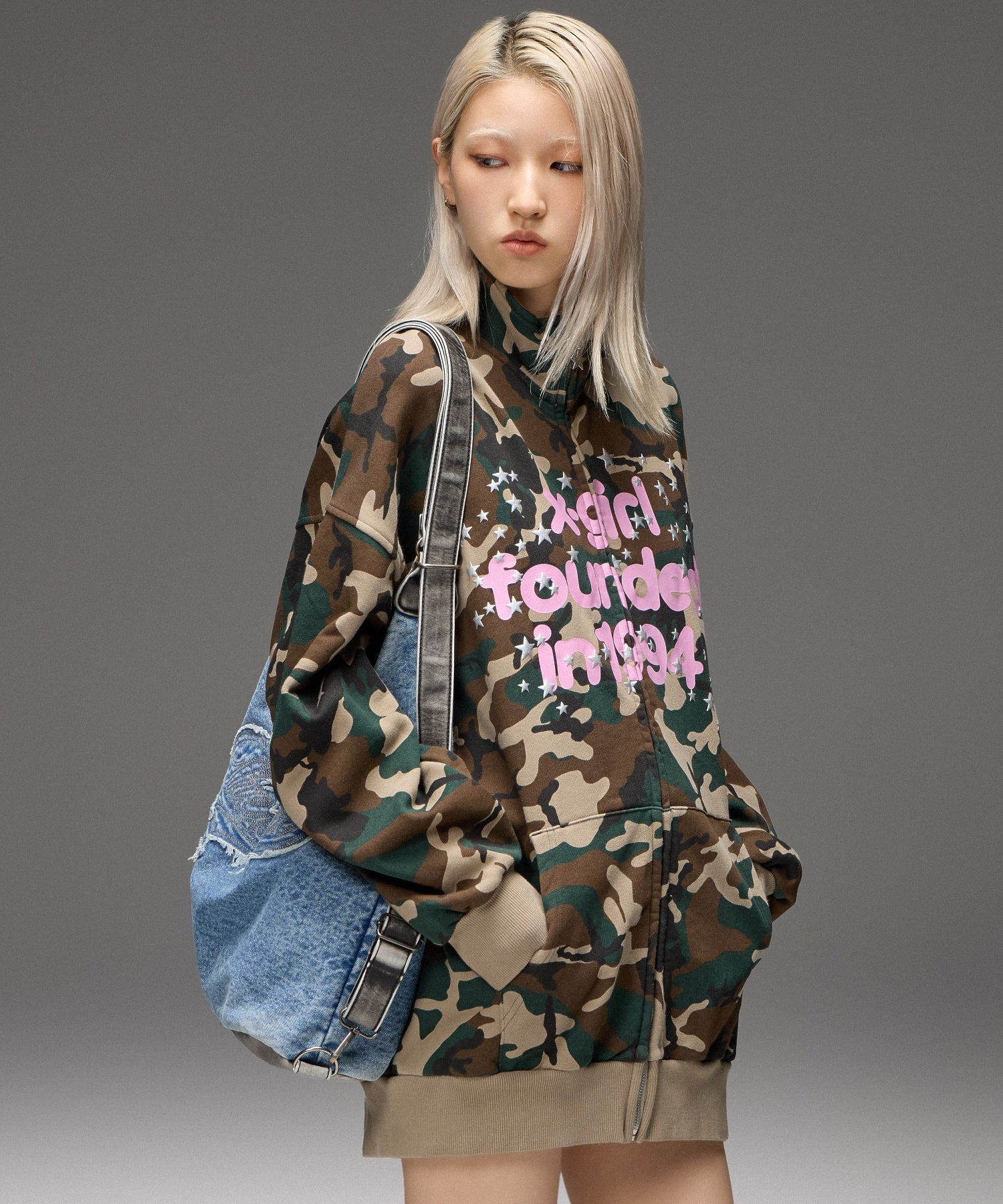 TWINKLING STARS LOGO TRACK SWEAT DRESS