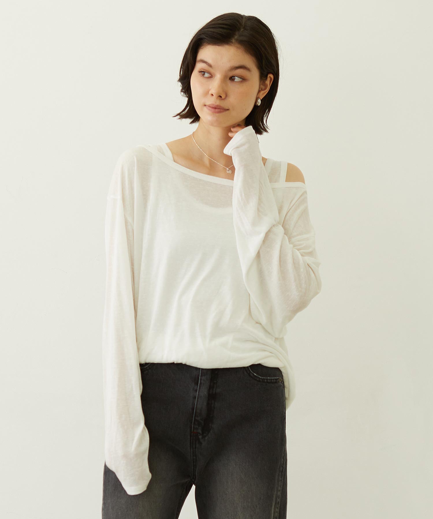 LAYERED LOOK L/S TOP