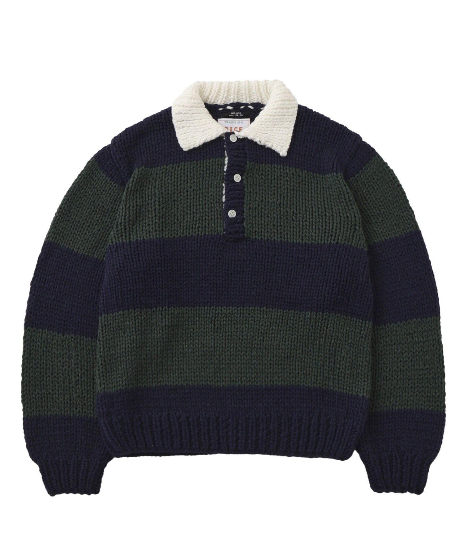 RICE NINE TEN/ライスナインテン/HAND KNITTING RUGBY SHIRT HKN-RUG