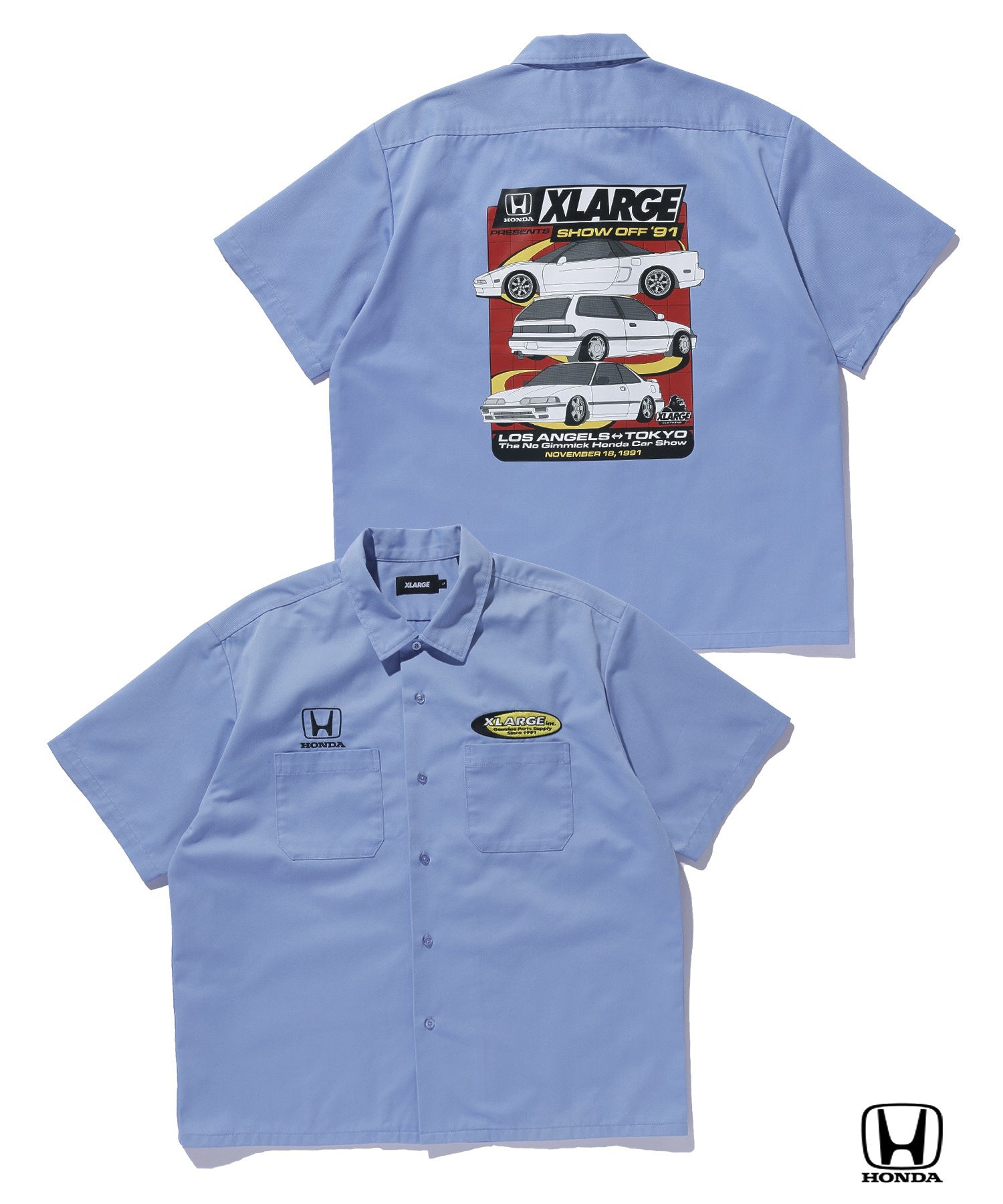 XLARGE×Honda SHOWOFF S/S WORK SHIRT