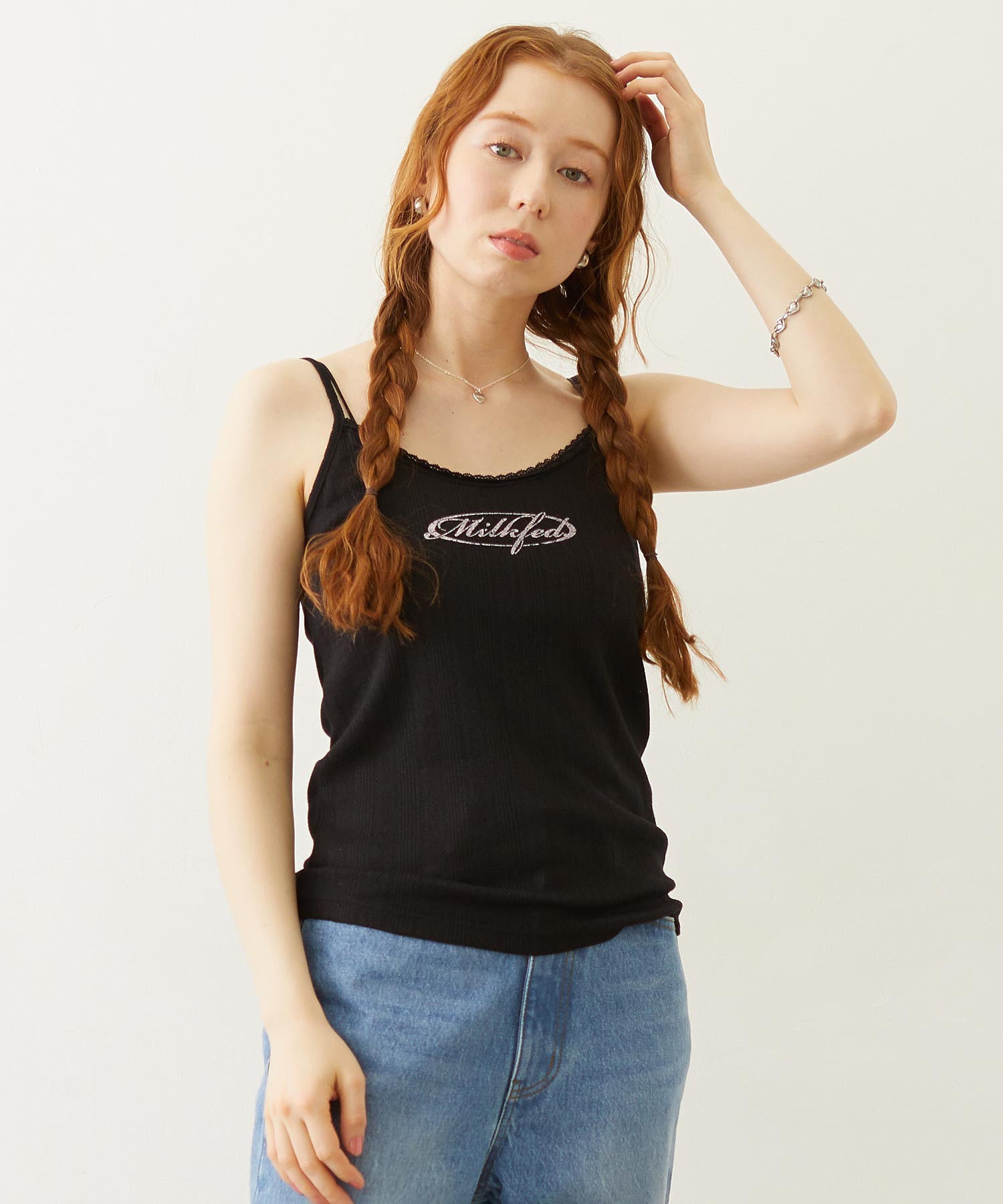 OVAL LOGO LACE CAMISOLE