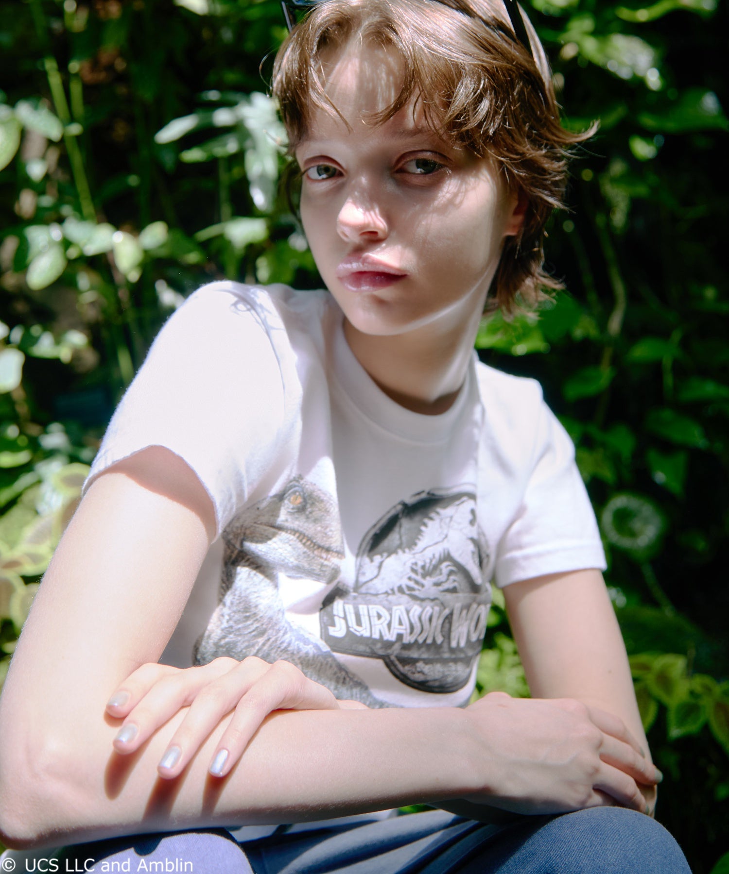 X-girl × JURASSIC WORLD S/S BABY TEE
