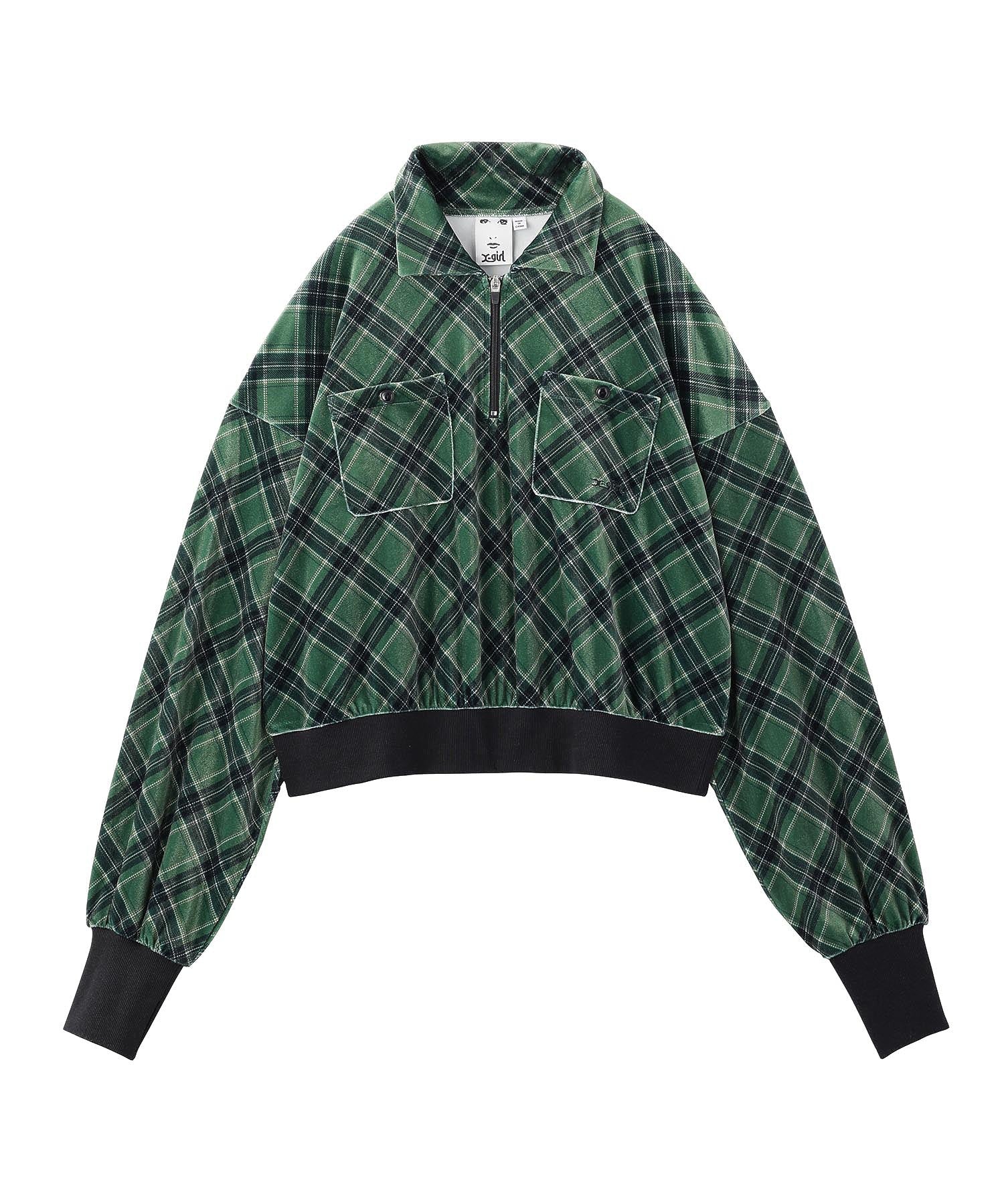 TARTAN PLAID ANORAK SHIRT X-girl
