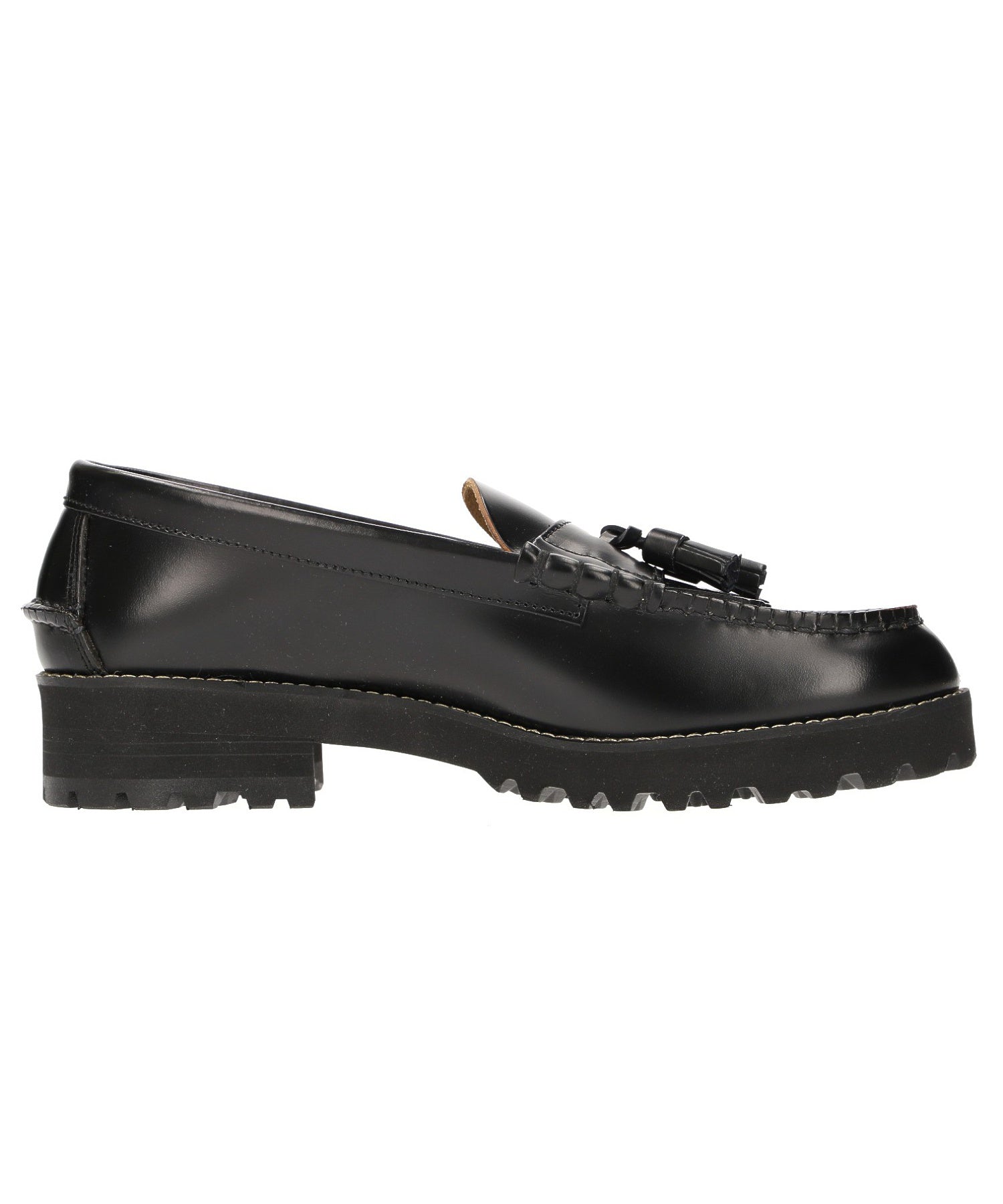 The Kenford fine shoes/TANK SOLE QUILT TASSEL LOAFERS