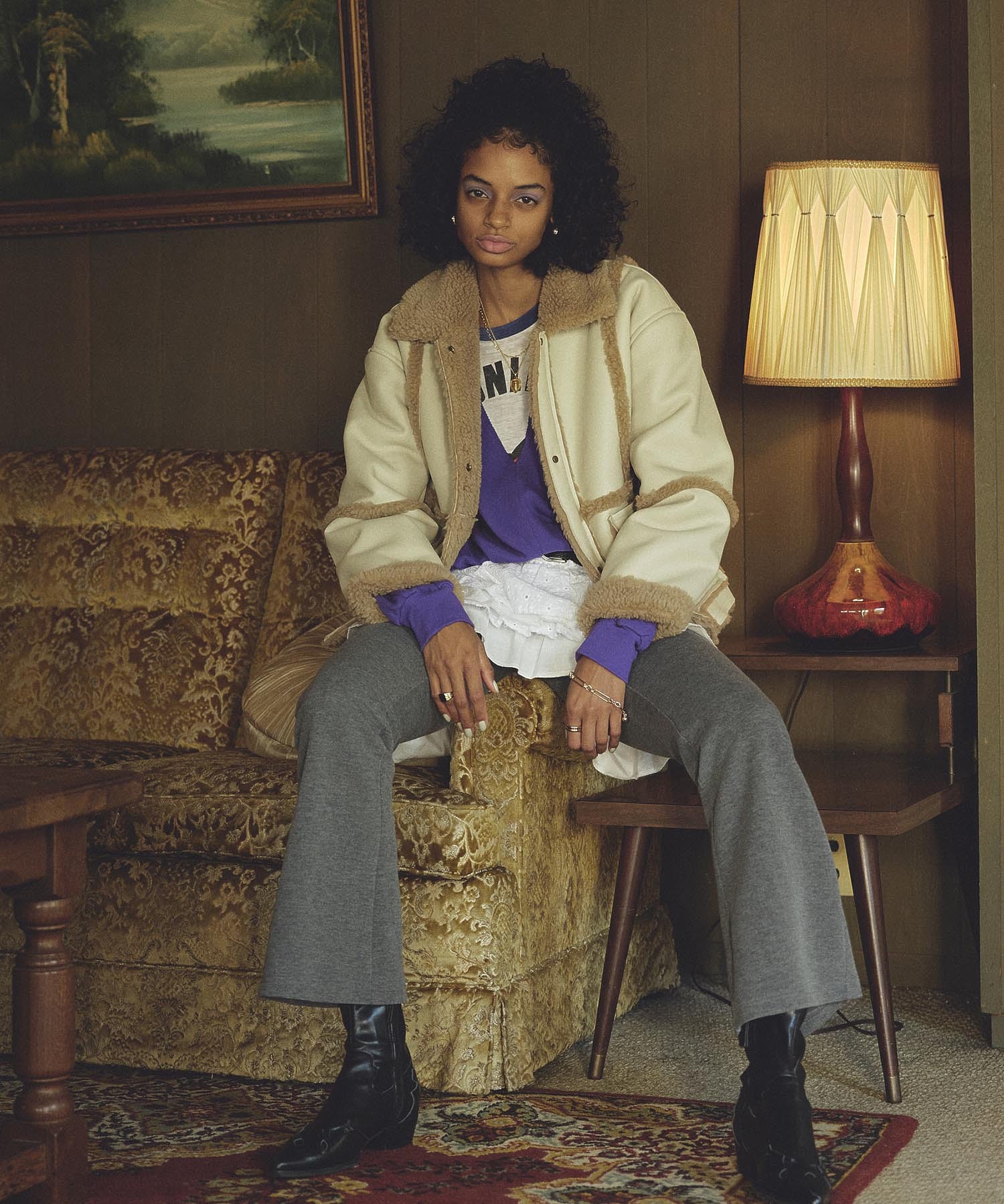 FAUX MOUTON ２WAY JACKET