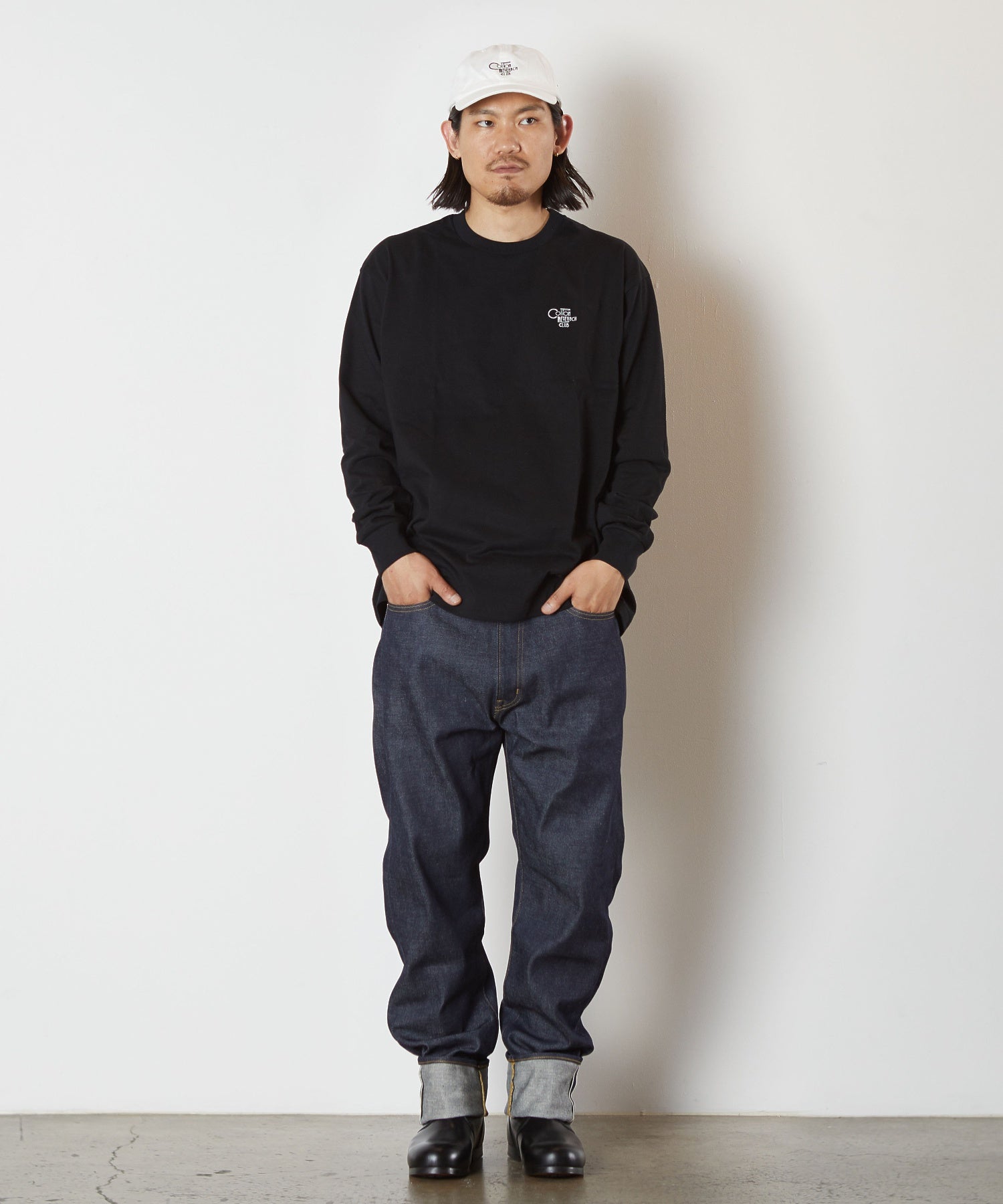【別注】Styles CRC/コットンリサーチクラブ/EX L/S T-SHIRT JPC-003 BLK