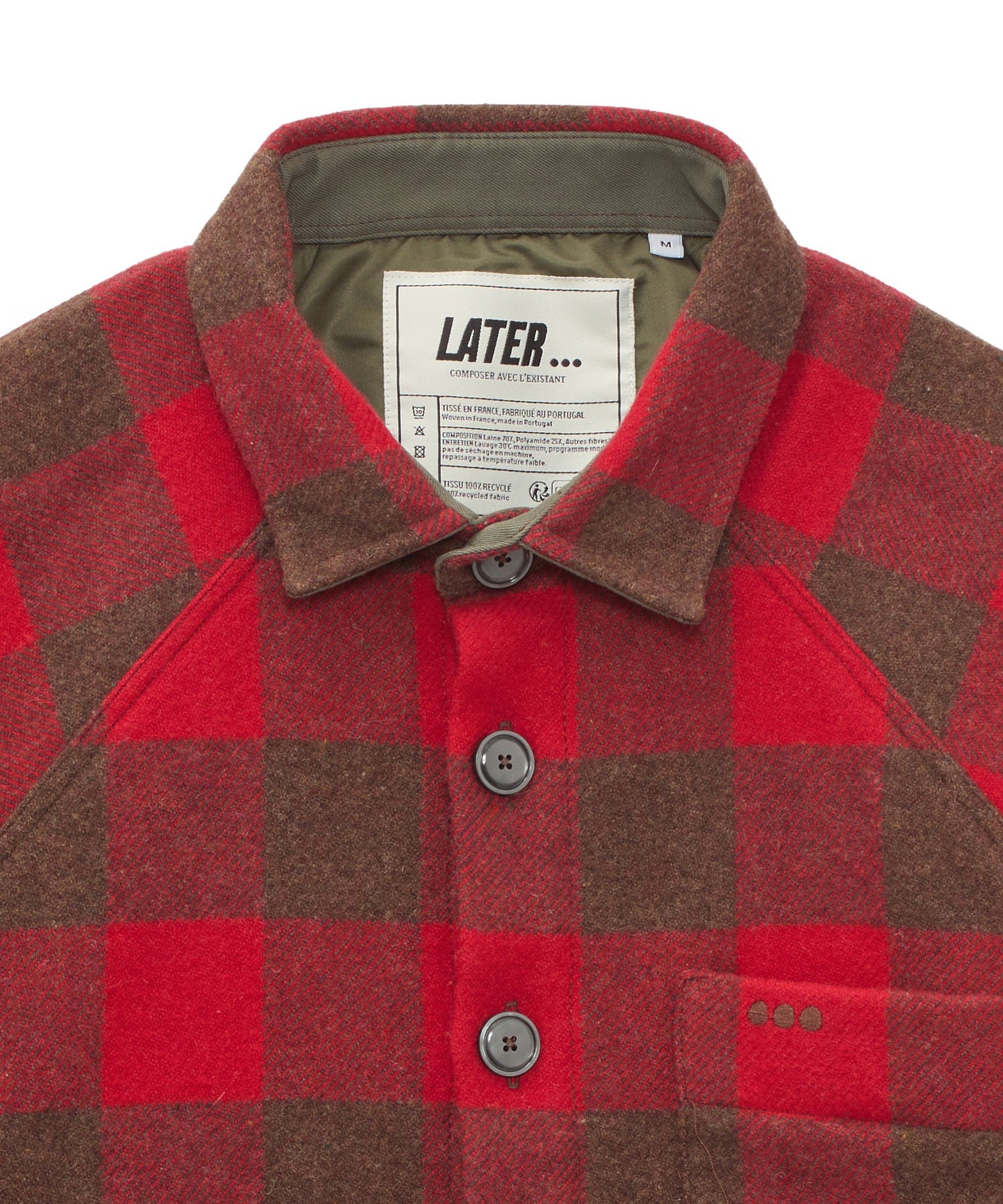 LATER/レイター/DUNE JACKET IN LINED WOOL LAT_DLD1CRM