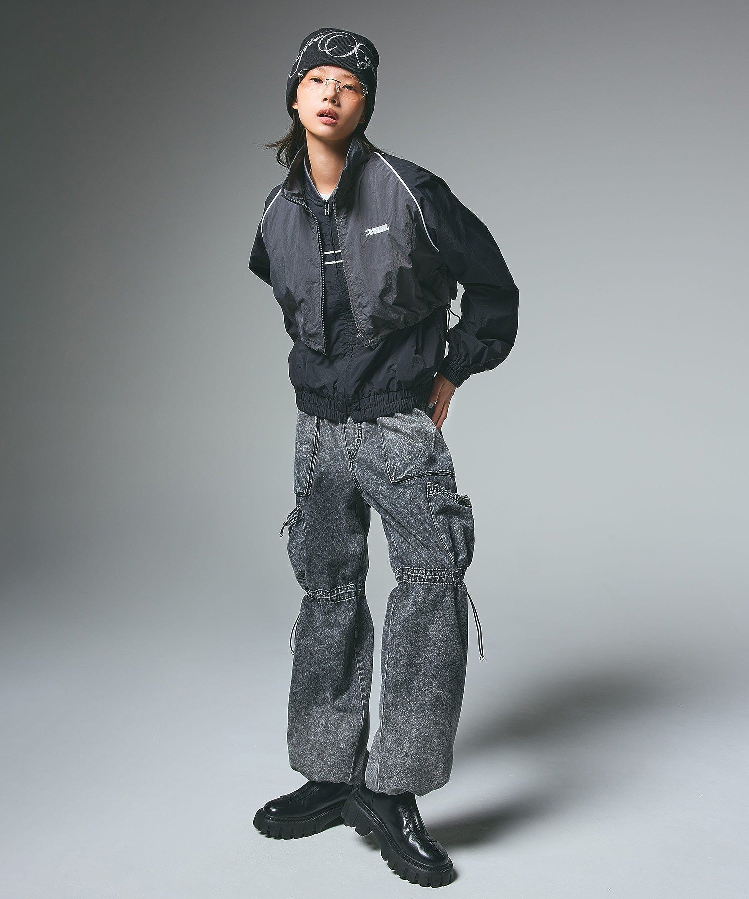TRACK DENIM PANTS