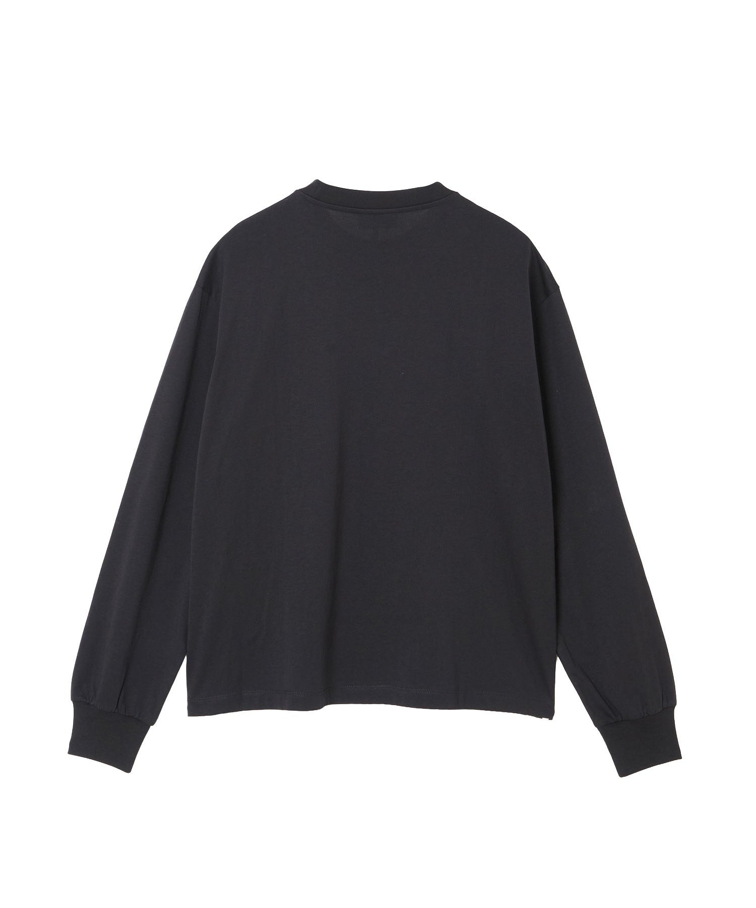 GANNI/BASIC COTTON JERSEY LONGSLEEVE FLOWER PRINT