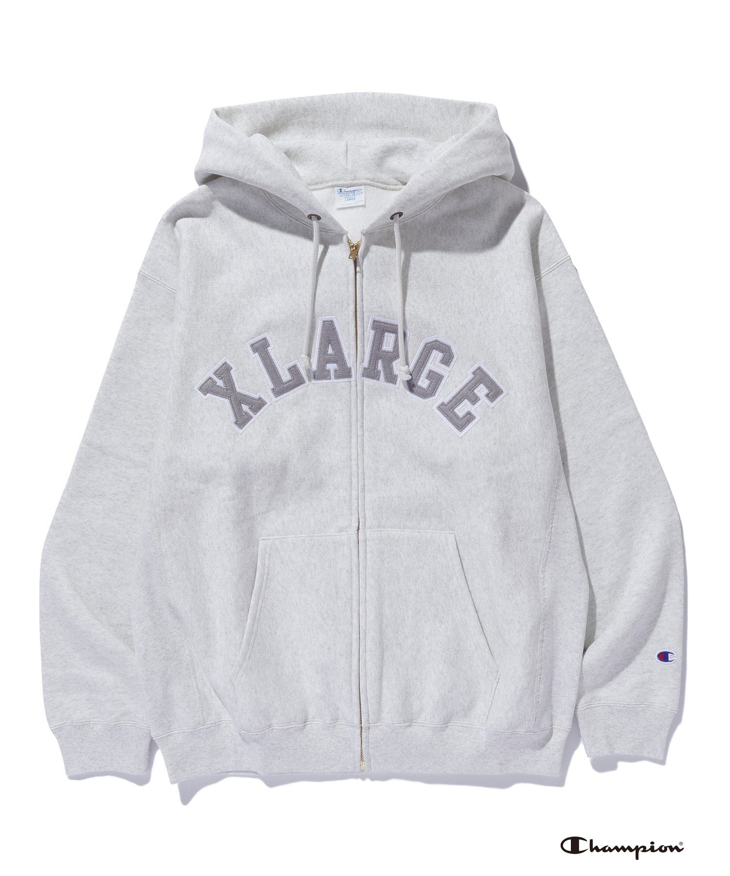 XLARGE×Champion REVERSE WEAVE ZIP HOODED SWEATSHIRT