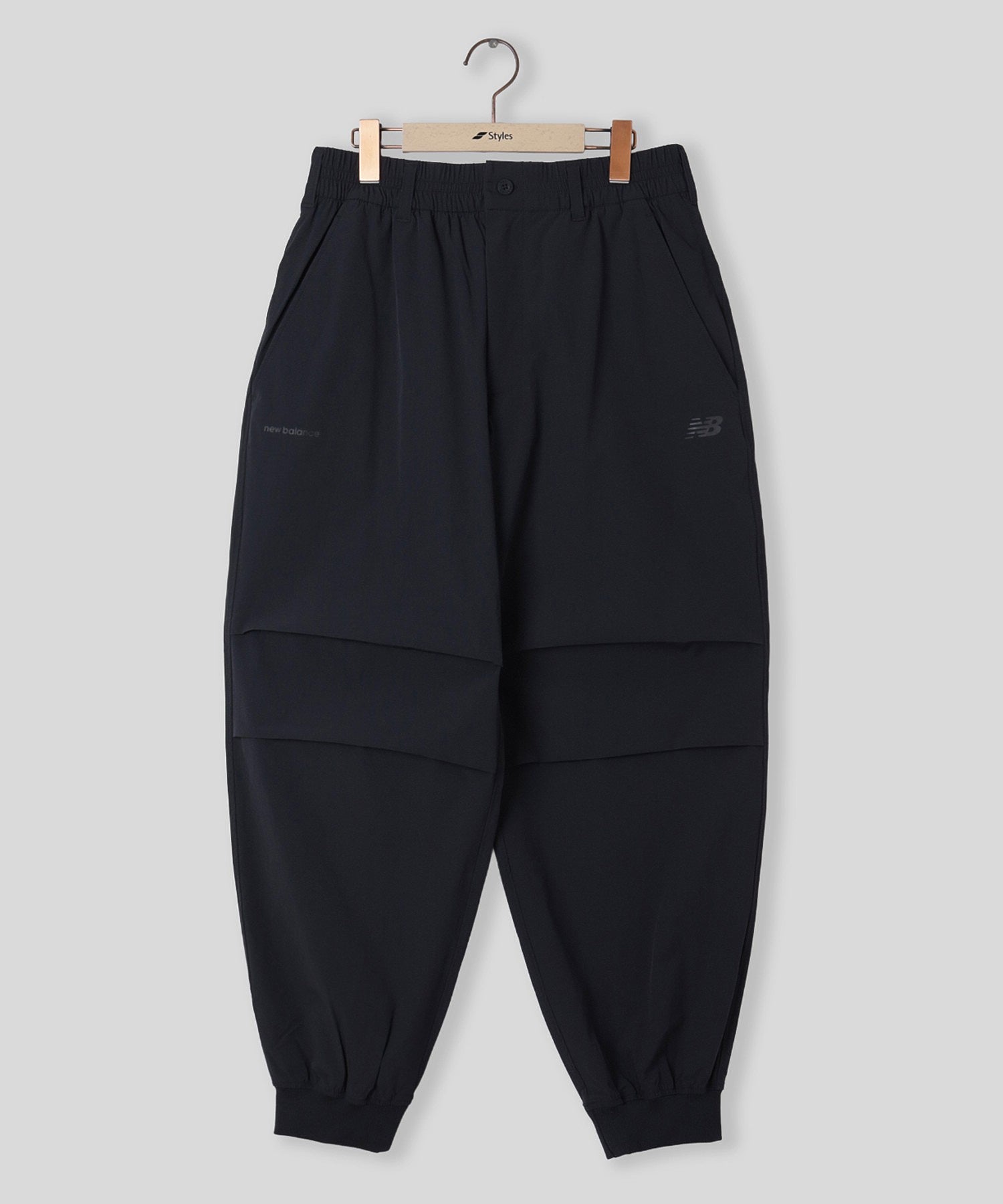 NEW BALANCE/ニューバランス/NB Grey jogger ribbed pants MB61X6WZ