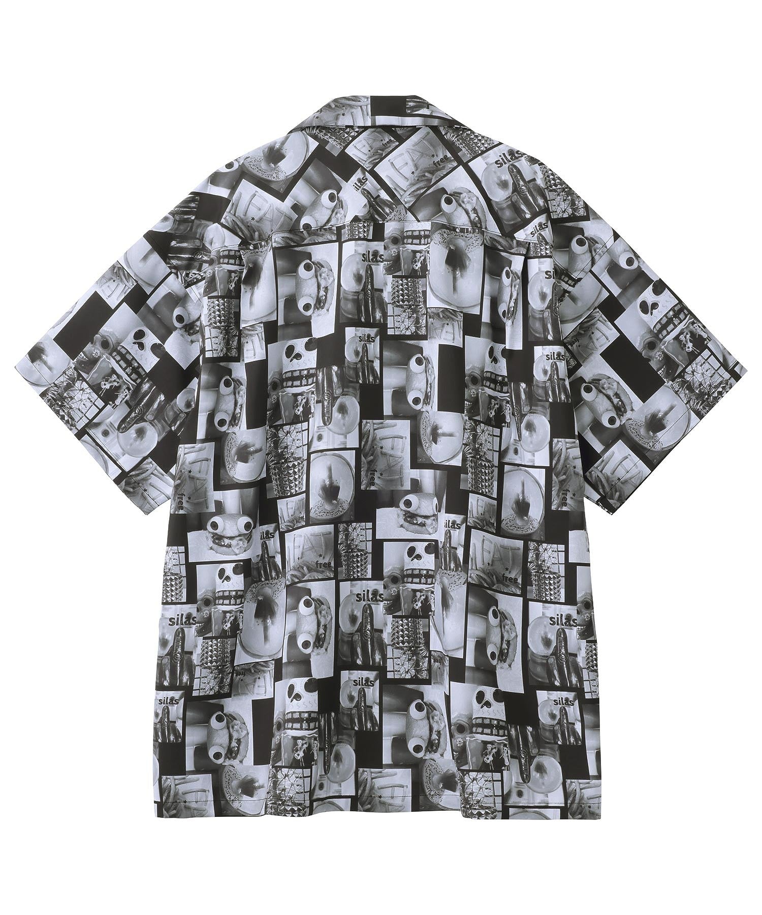 PHOTO PATTERN OPEN COLLAR S/S SHIRT SILAS