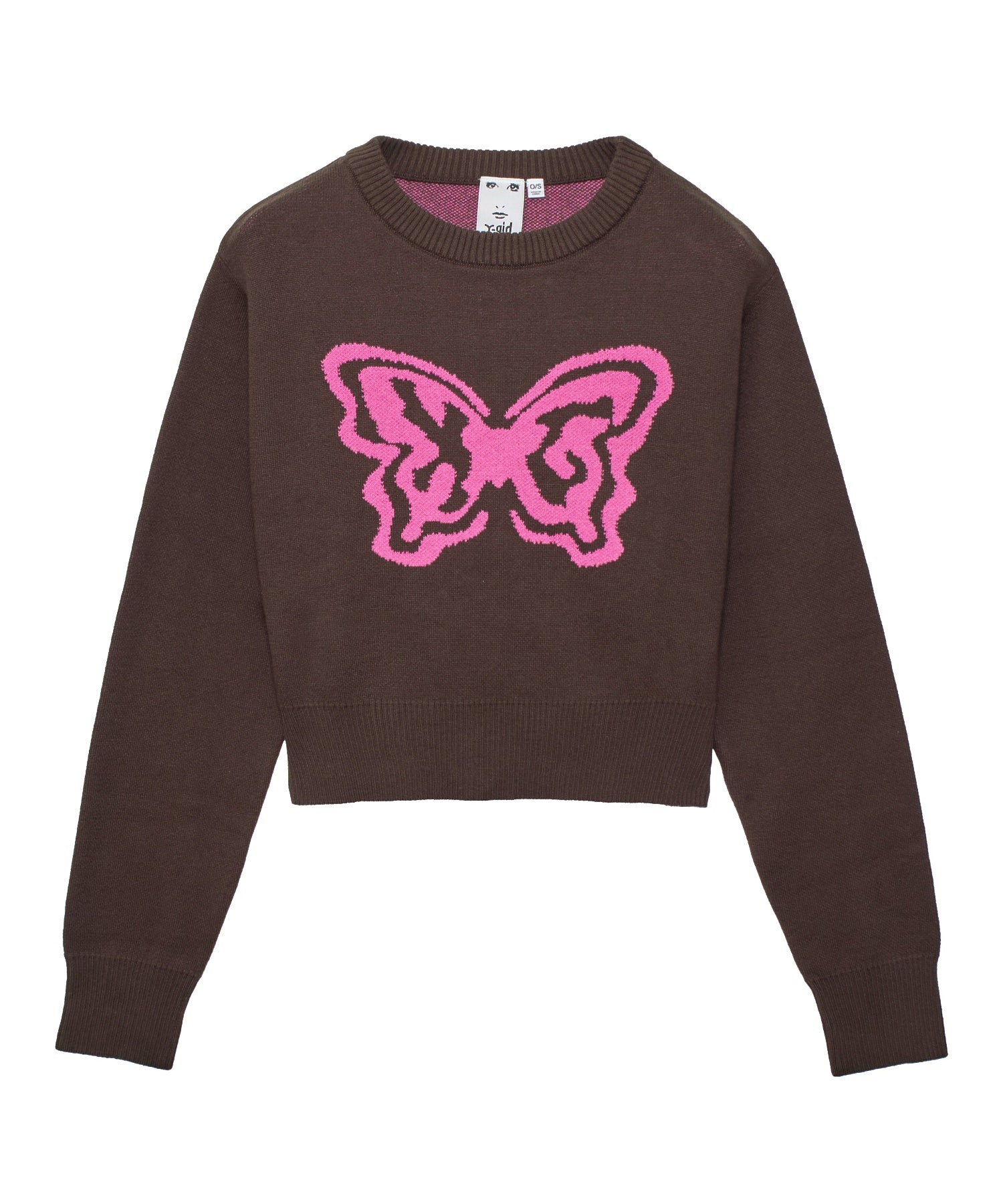 BUTTERFLY XG LOGO COMPACT KNIT TOP