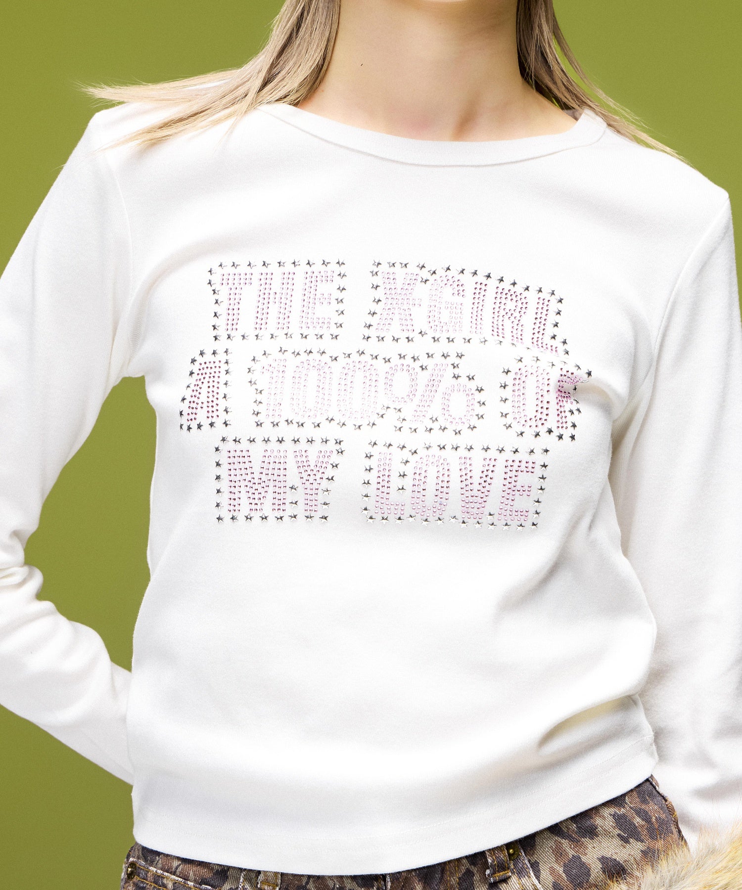 STAR AND LOGO L/S BABY TEE