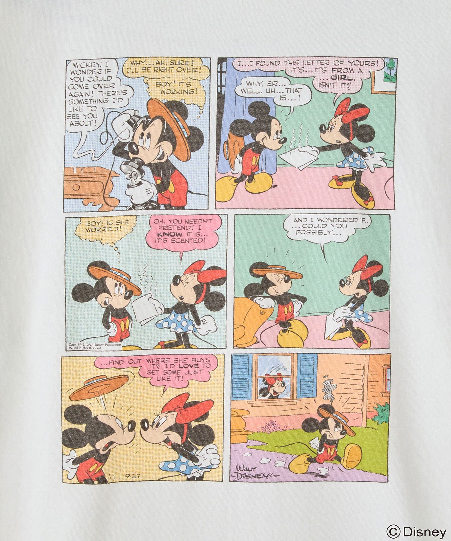【WEB・一部店舗限定】MICKEY AND FRIENDS/COMIC PRINT S/S TEE
