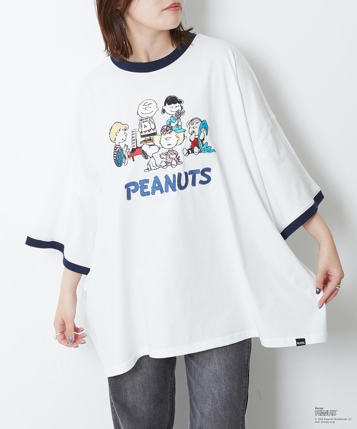 MILKFED. × PEANUTS / PEANUTS GANG BIG S/S TEE