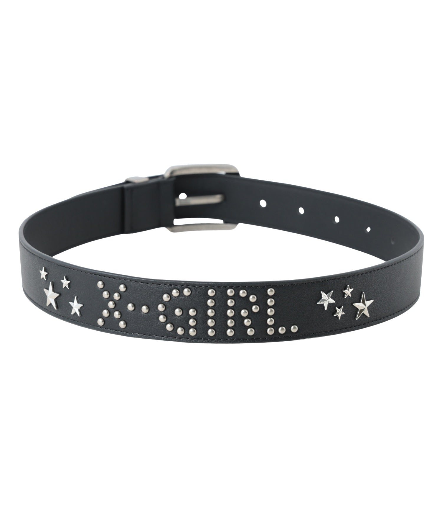 STUDDED LOGO BELT