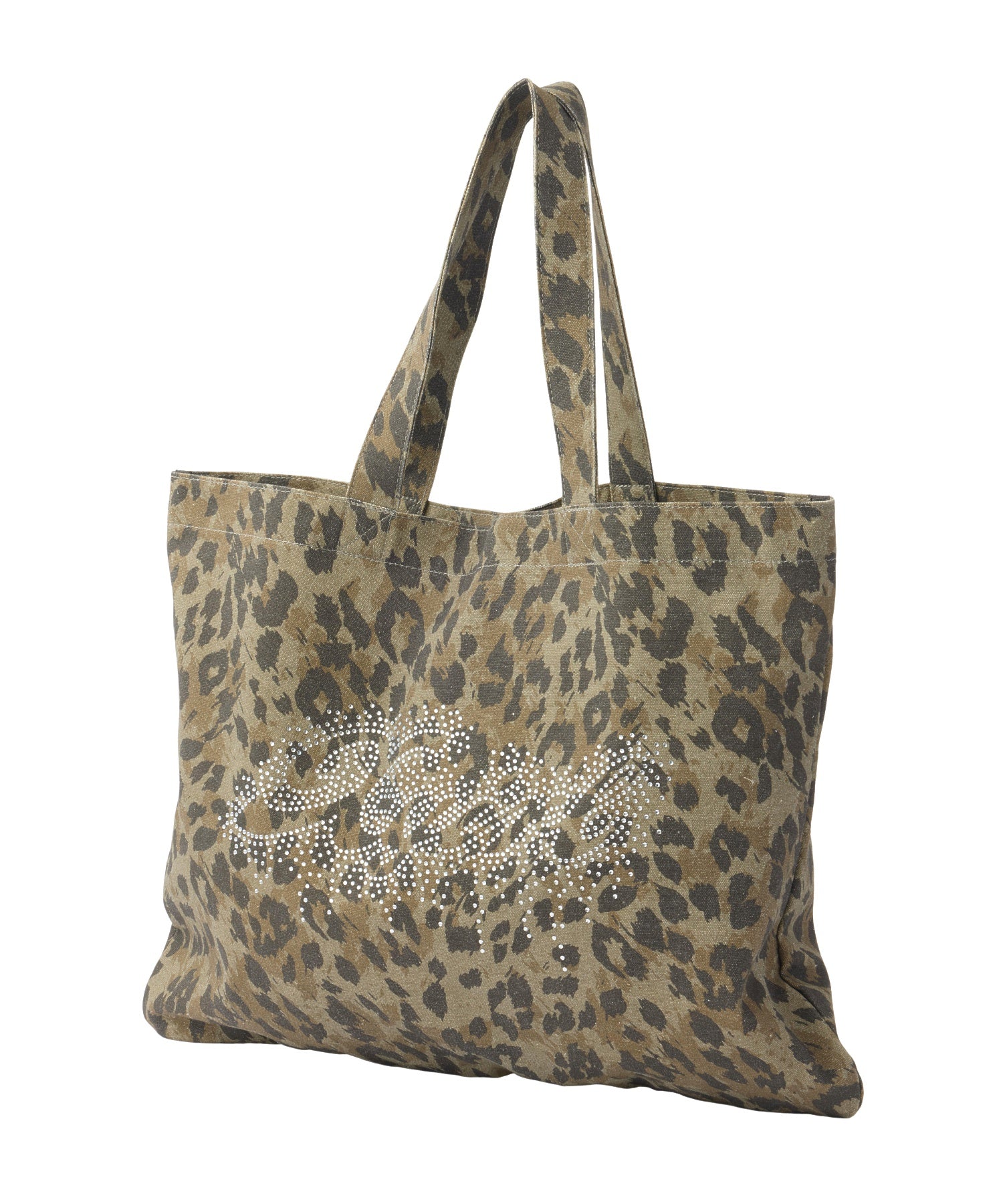 RHINESTONE LOGO BIG TOTE BAG