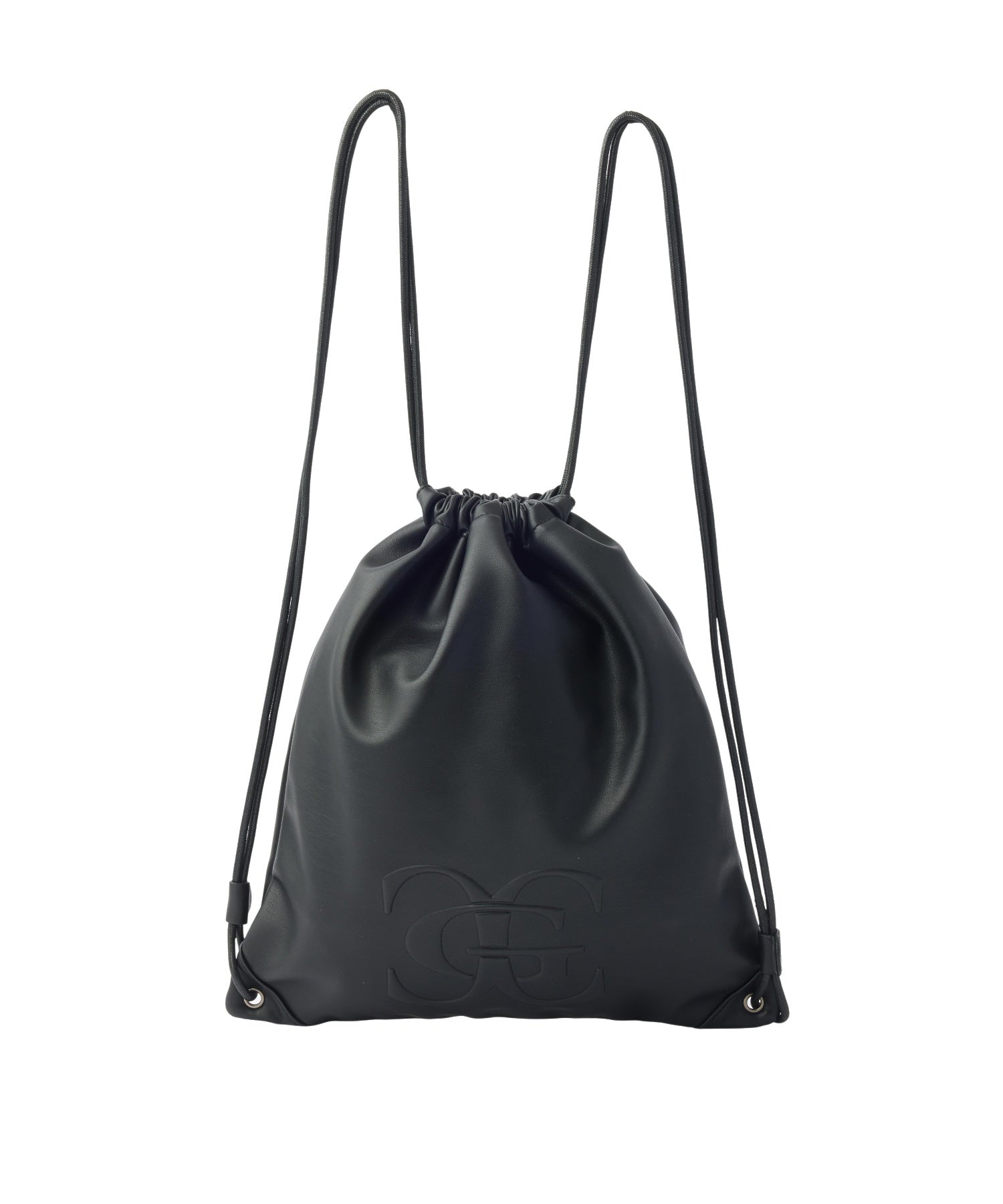 XG EMBLEM FAUX LEATHER KNAPSACK