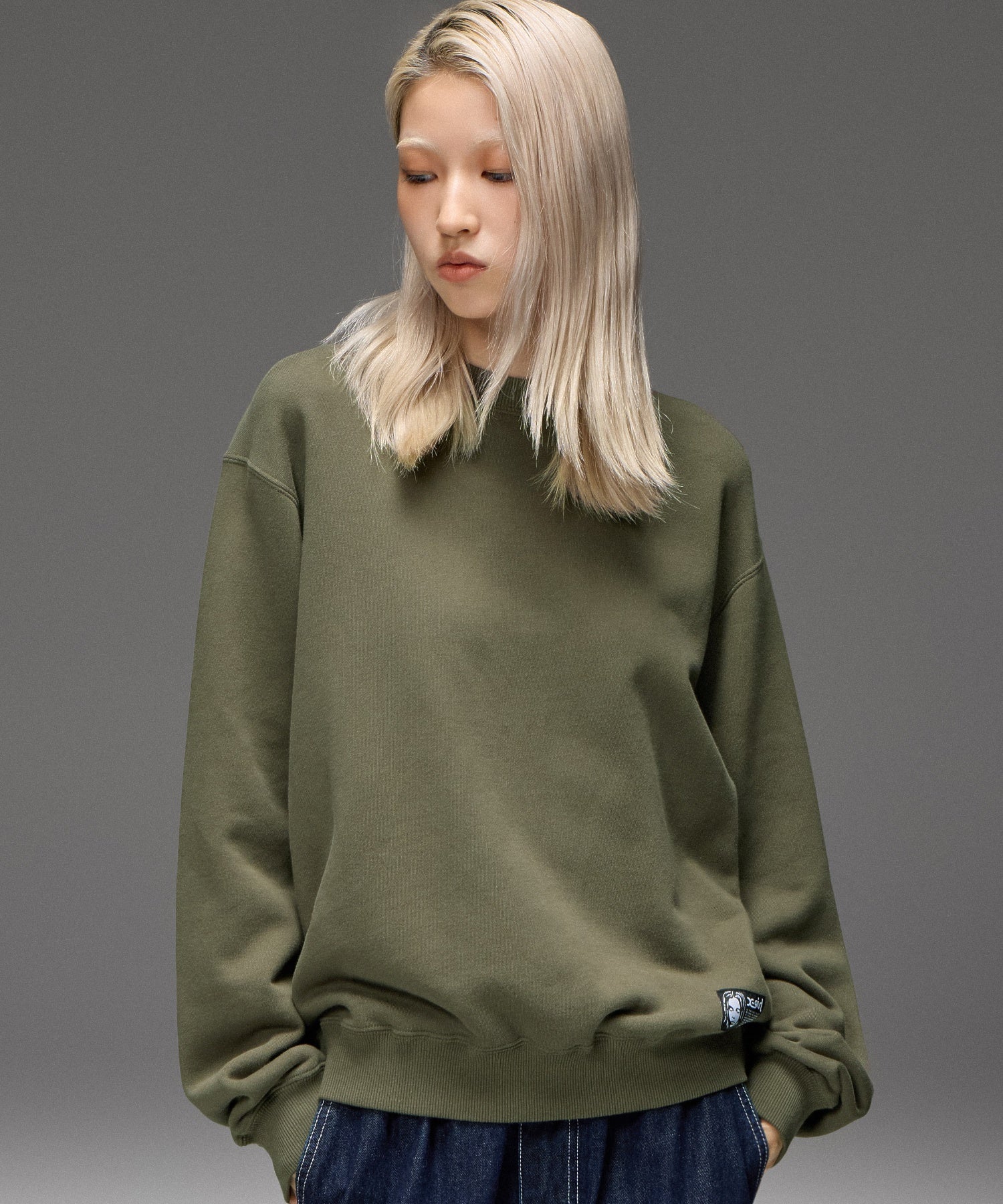 FACE LABEL PATCH SWEATSHIRT