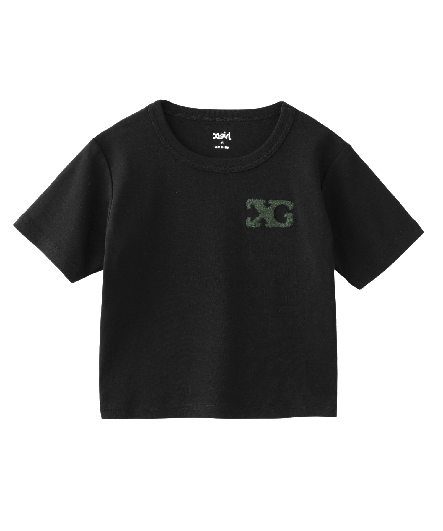 CHENILLE EMBROIDERED LOGO MARK BABY TEE