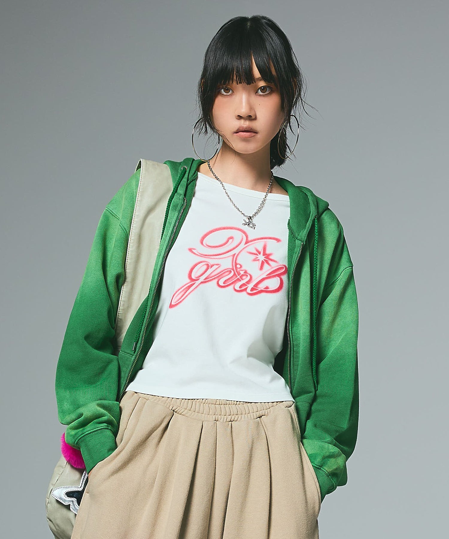 SPRAY LOGO L/S TOP