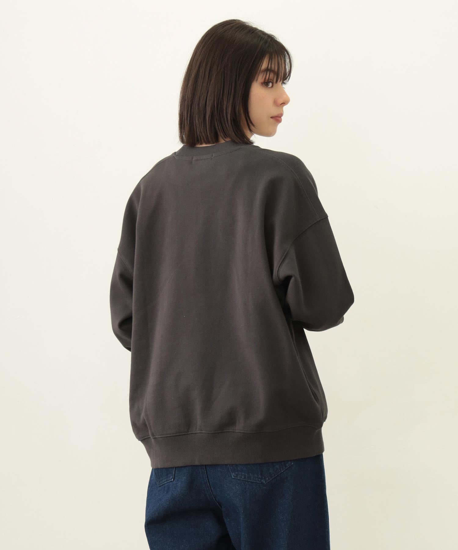 COOPER LOGO WIDE CREW SWEAT TOP