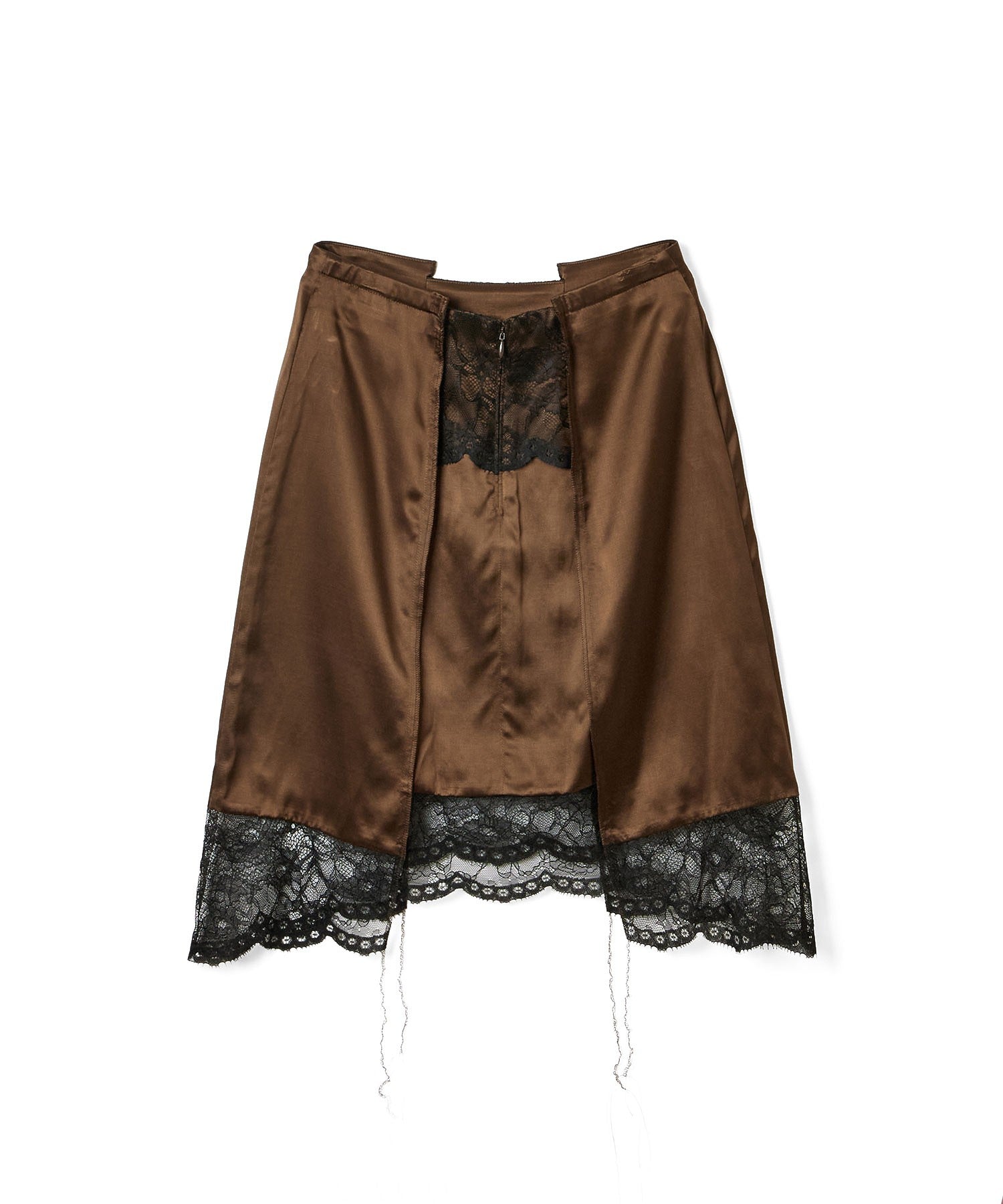 BASICKS/SILKY SATIN MIDI SKIRT