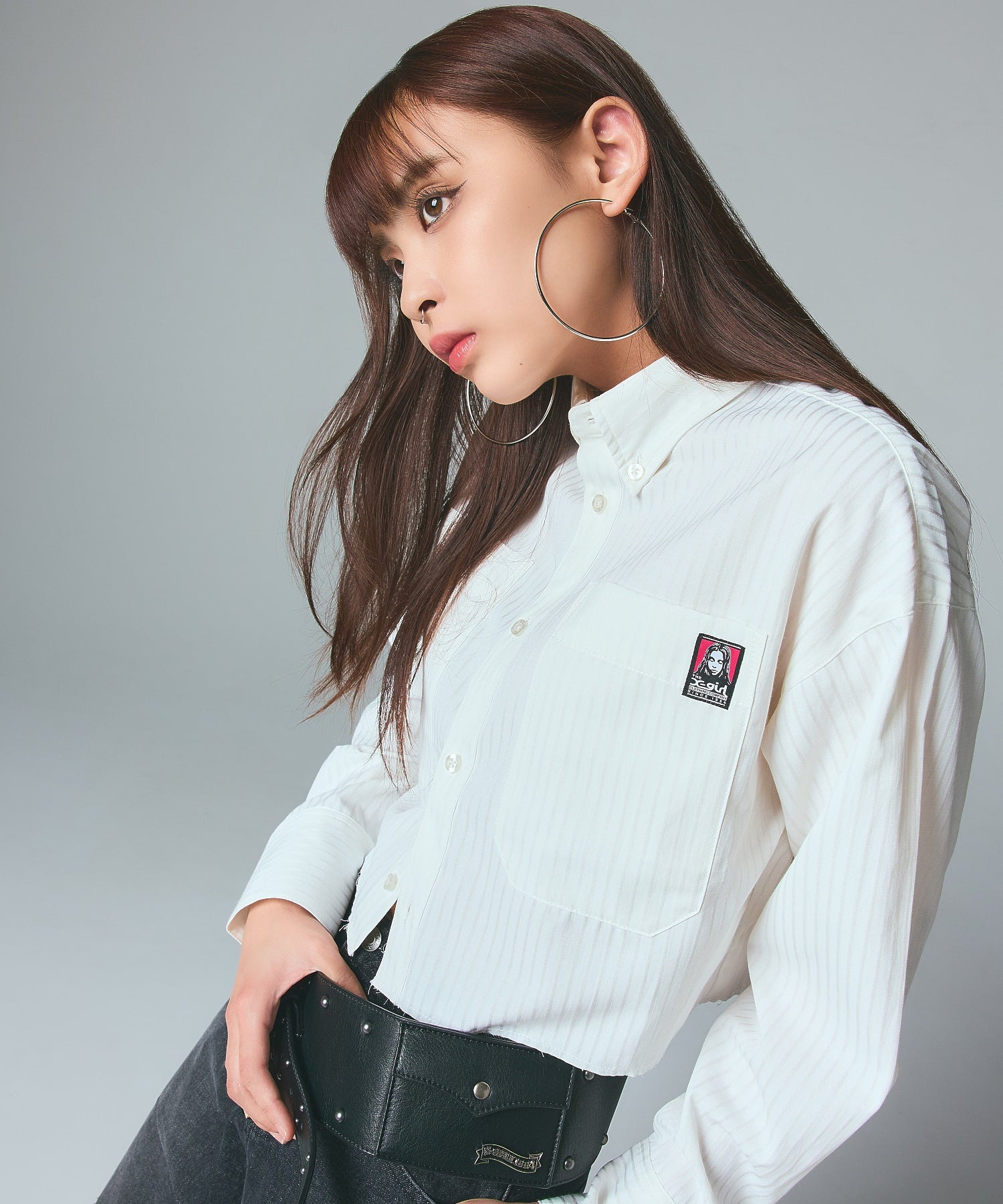 STUDDED THICK BELT