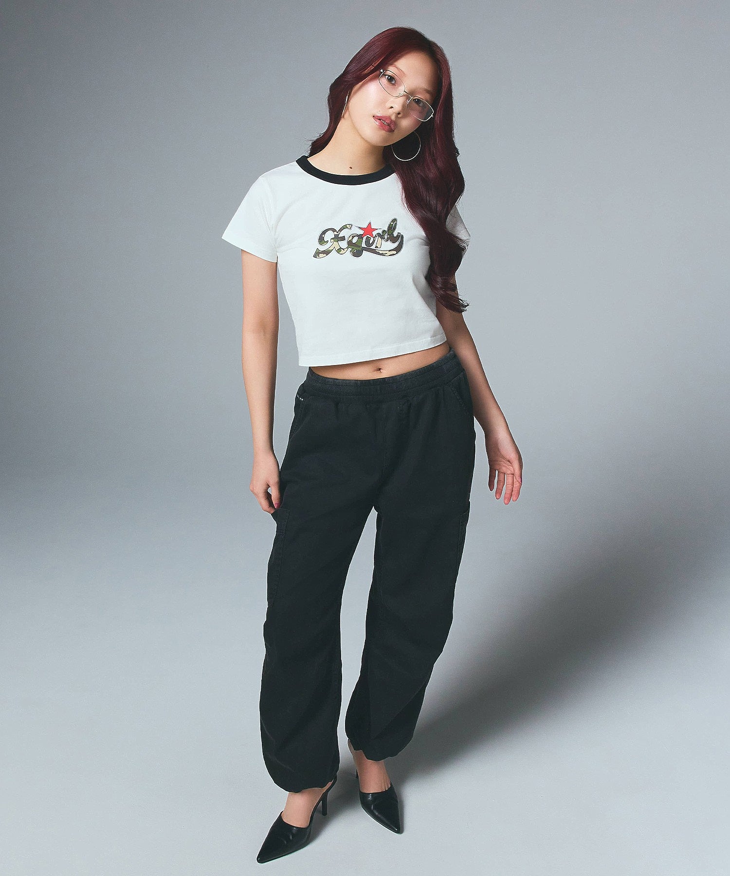 WAIST RIB EASY PANTS