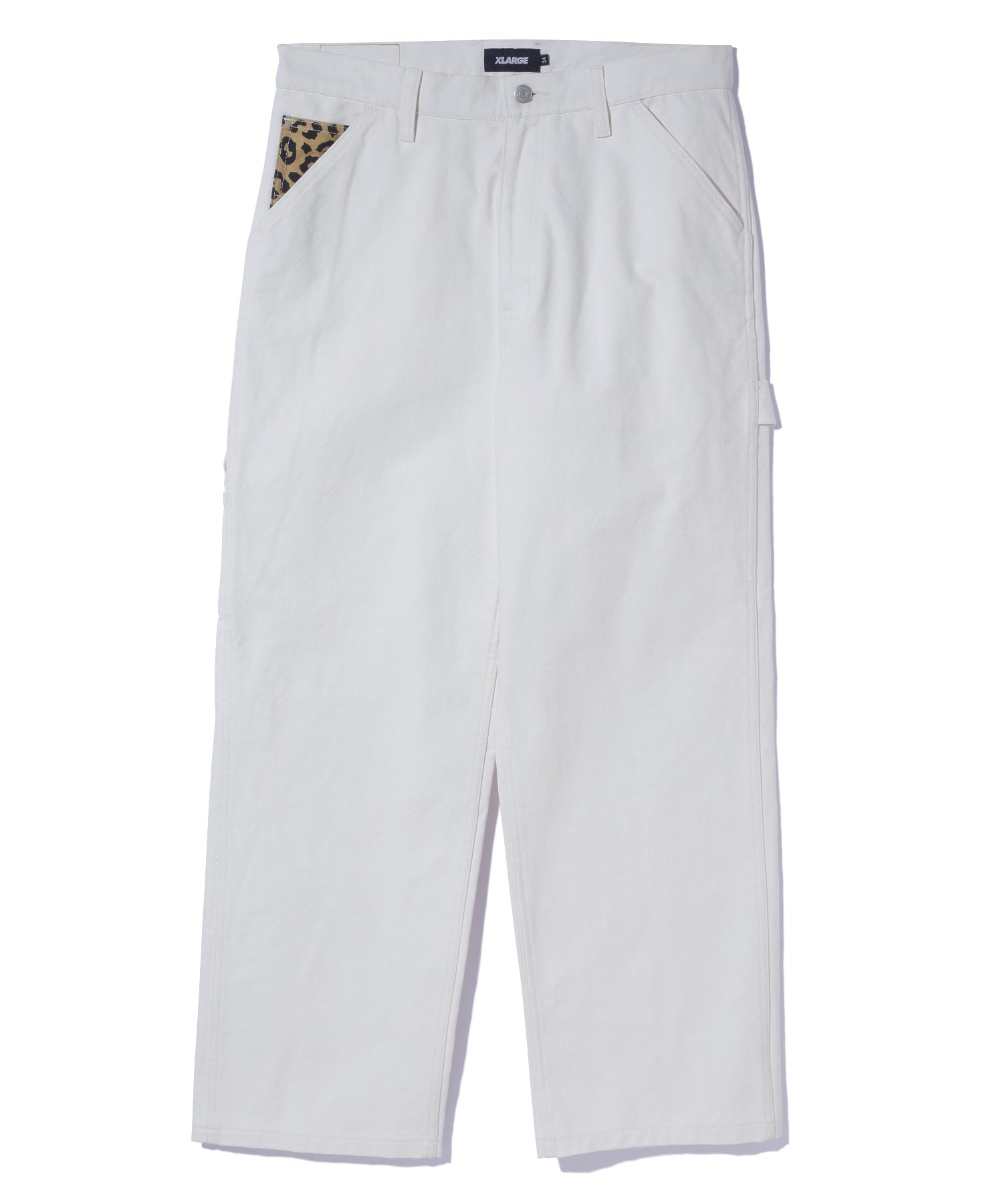 LEOPARD POCKET PAINTER PANTS