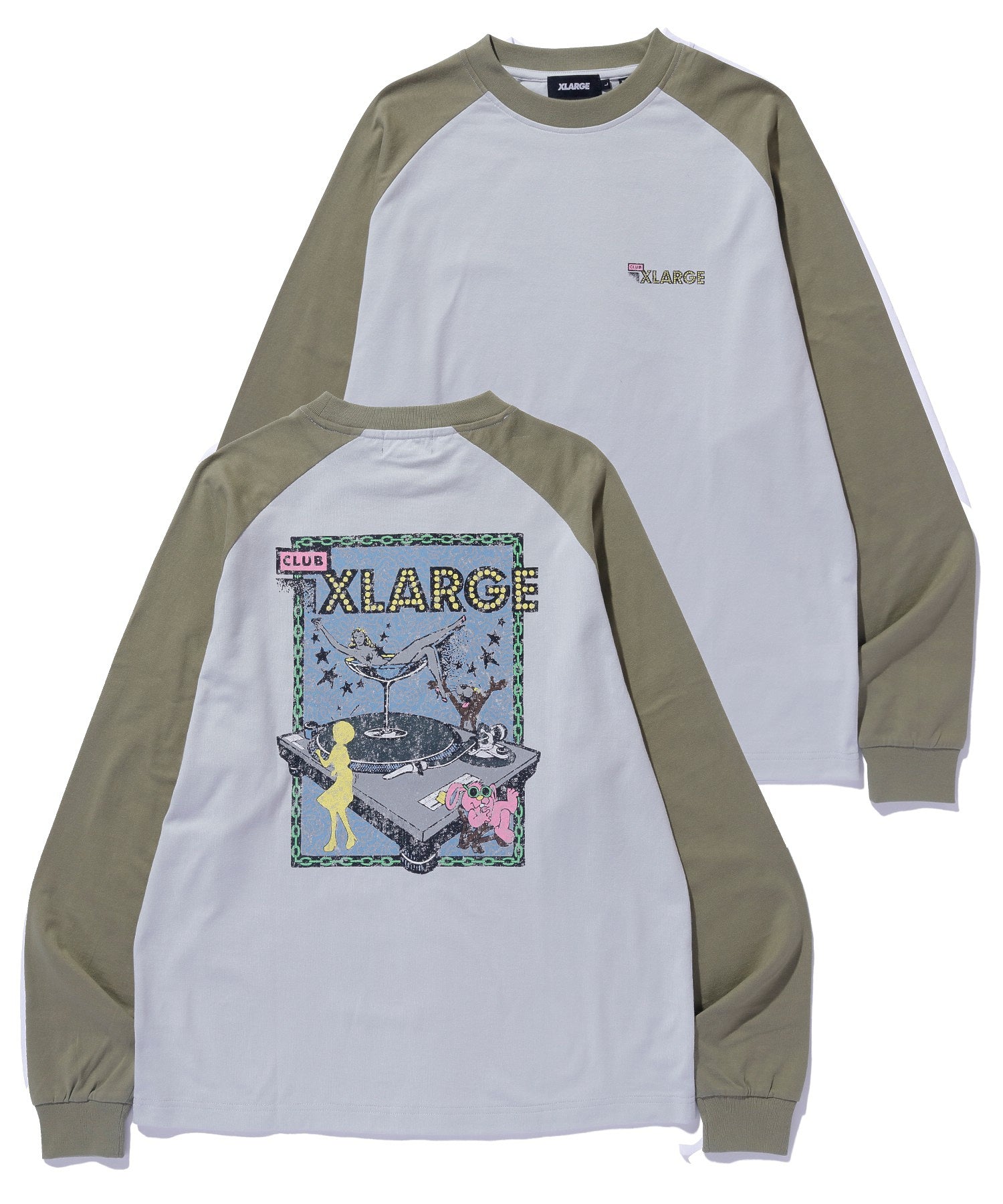 XLARGE CLUB RAGLAN L/S TEE