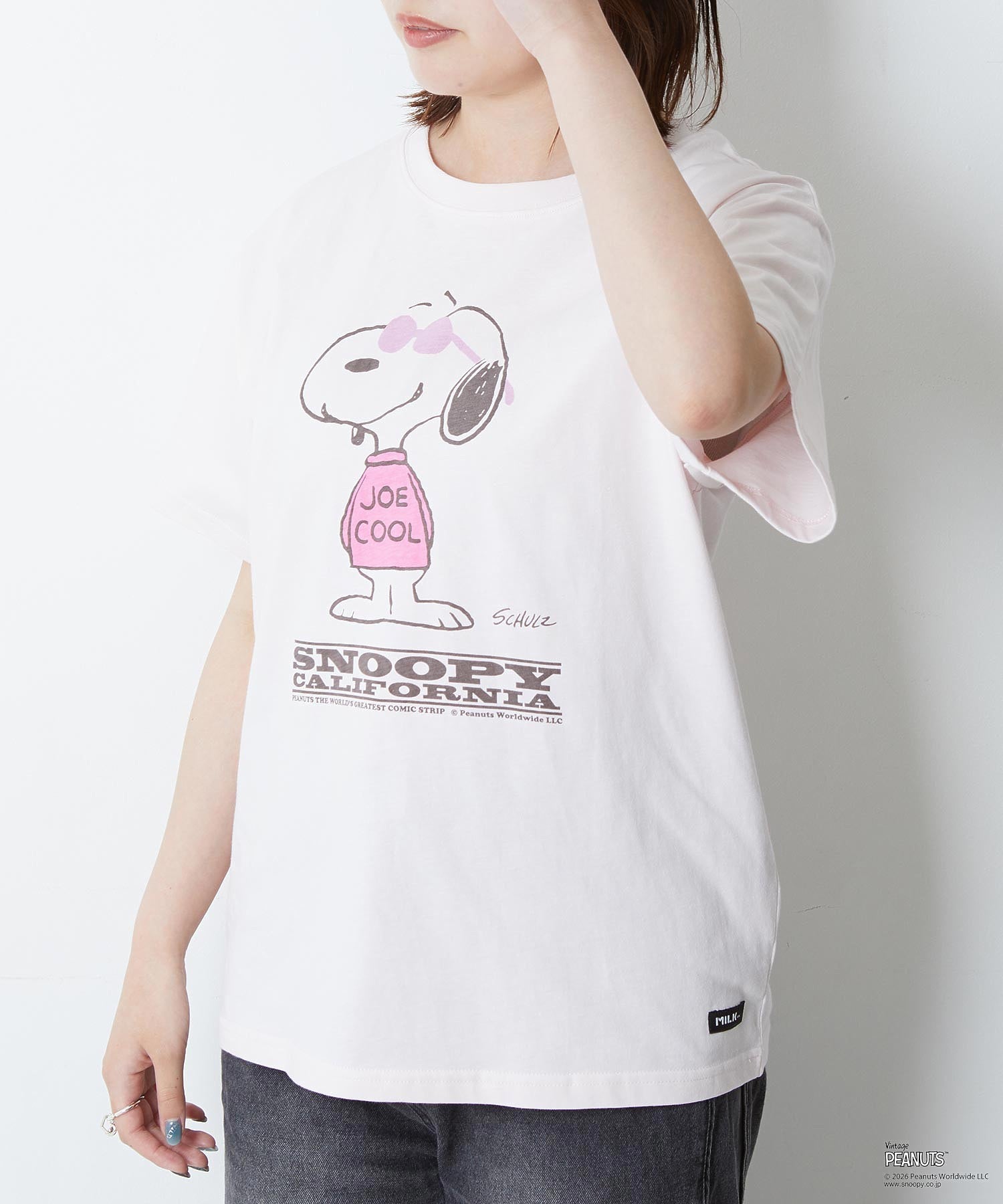 MILKFED. × PEANUTS / JOE COOL S/S TEE