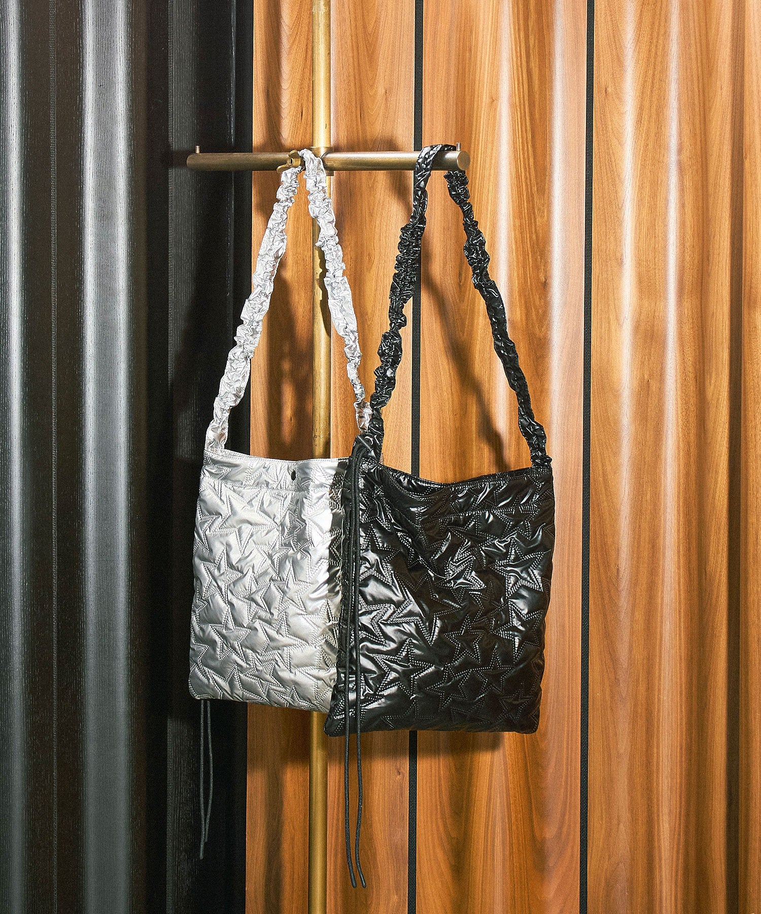 STITCHED STAR SHOULDER BAG