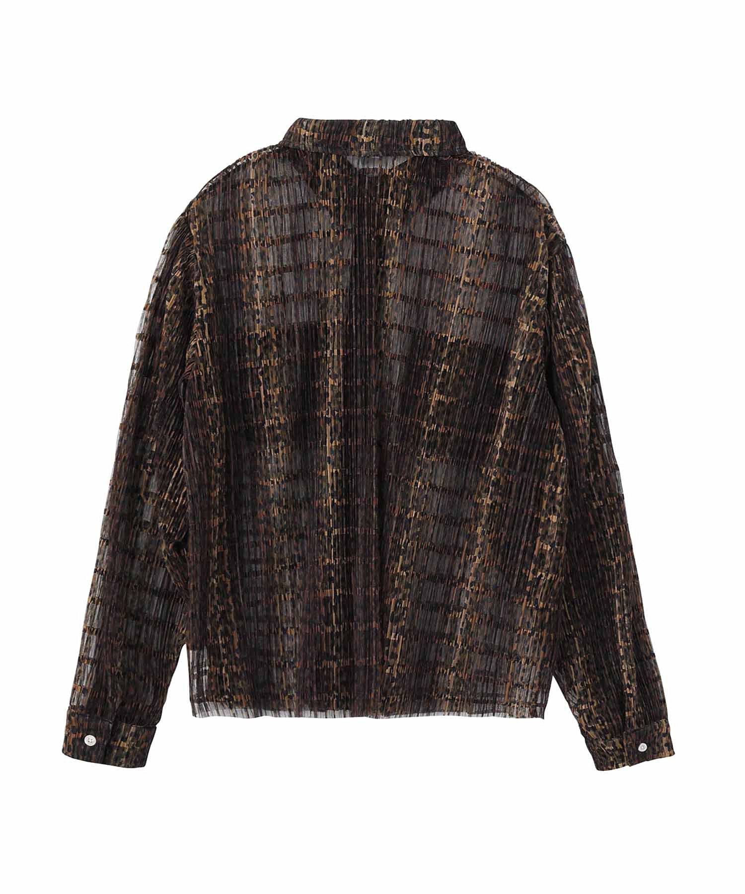 PLEATED SHEER SHIRT X-girl