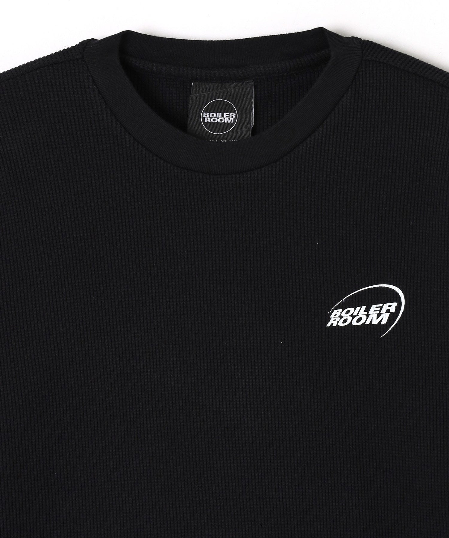 BOILER ROOM/ボイラールーム/WAFFLE LONG SLEEVE AW25LS01BLK